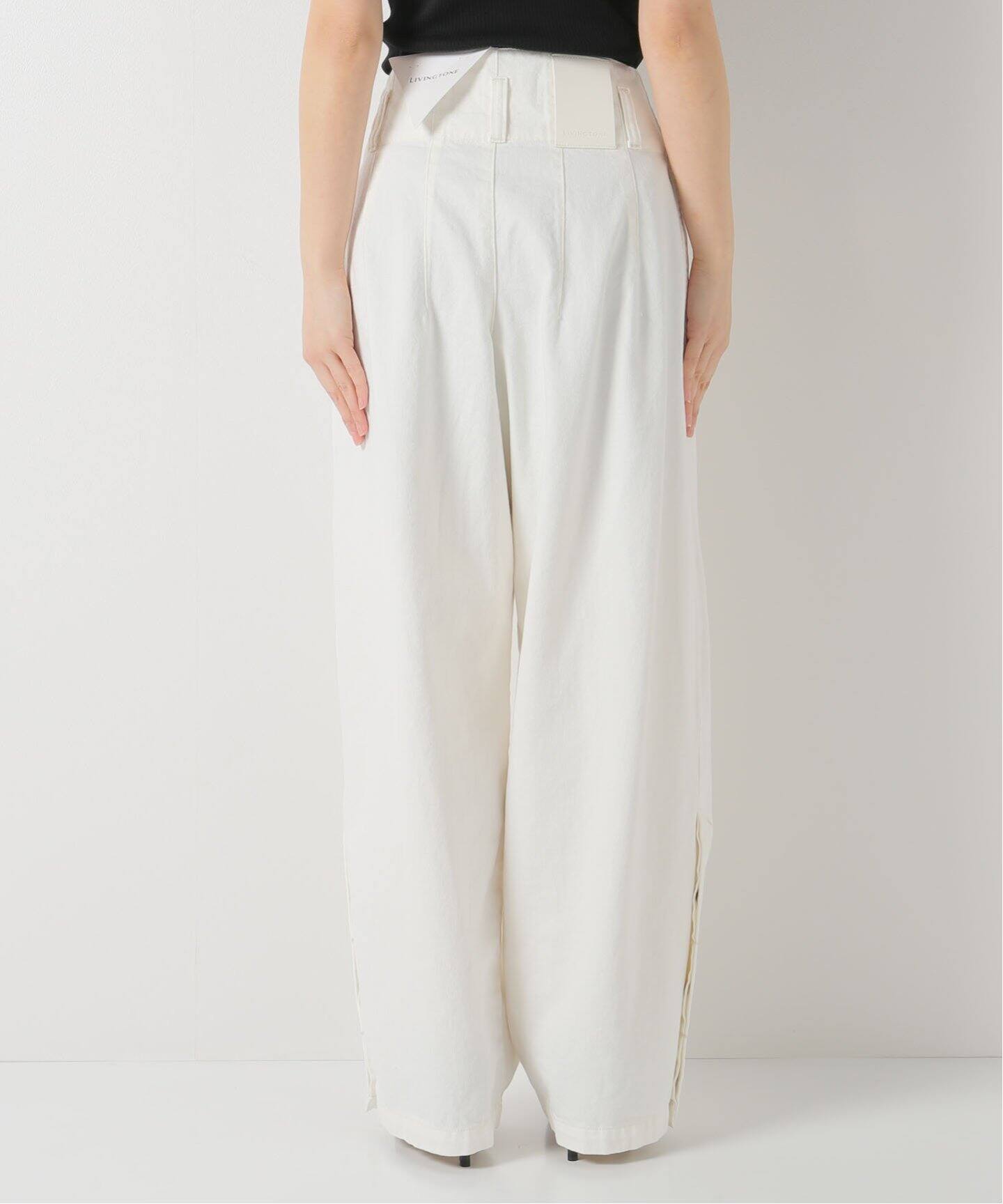 LIVINGTONE/リヴィントーン】INVADER BUTTON FLY WITH SLIT HEM デニム 