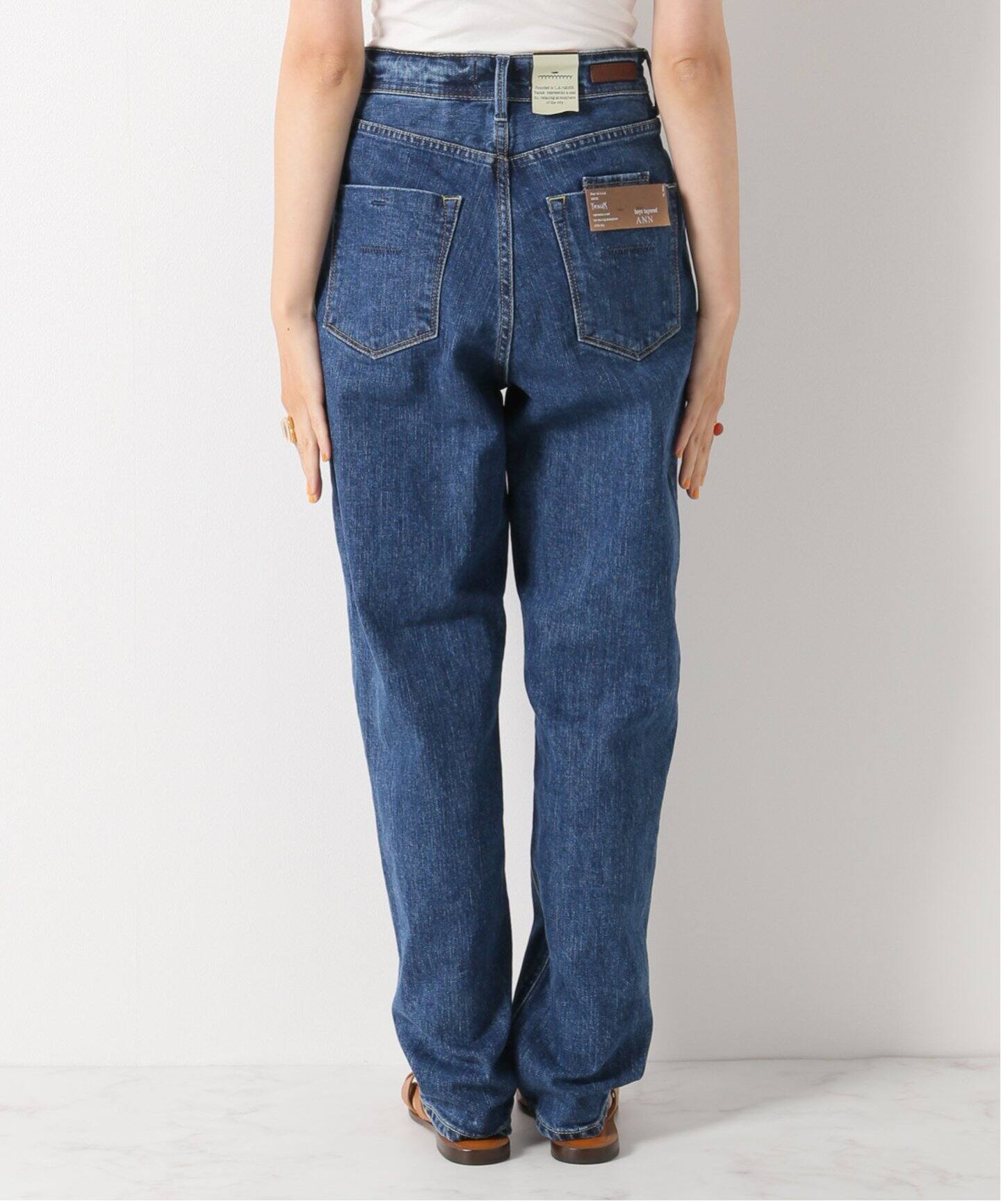 YANUK/ヤヌーク】ANN ハイウエストテーパードデニム（デニムパンツ  