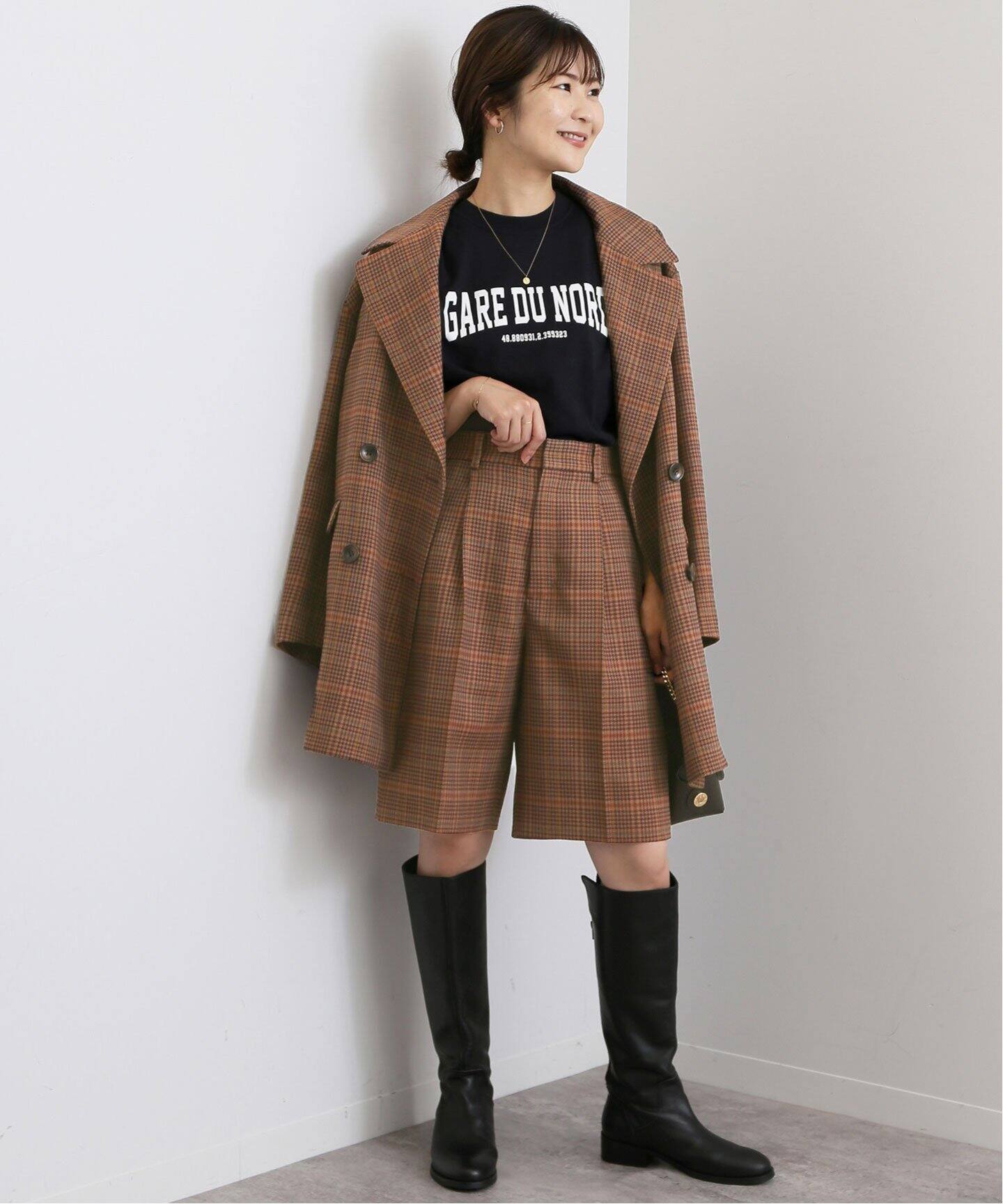 ☆新品タグ付き☆IENA ロービングチェックショートパンツ size38 