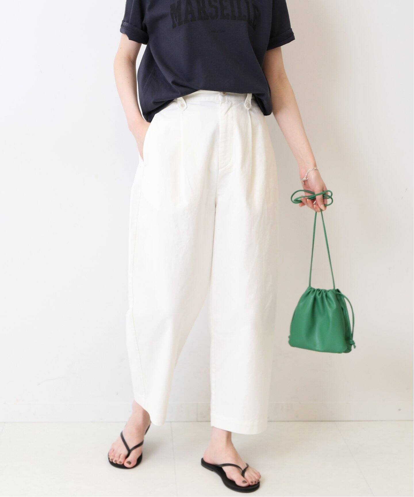 リネンコットンカーブパンツ（チノパンツ）｜SLOBE IENA（スローブ  