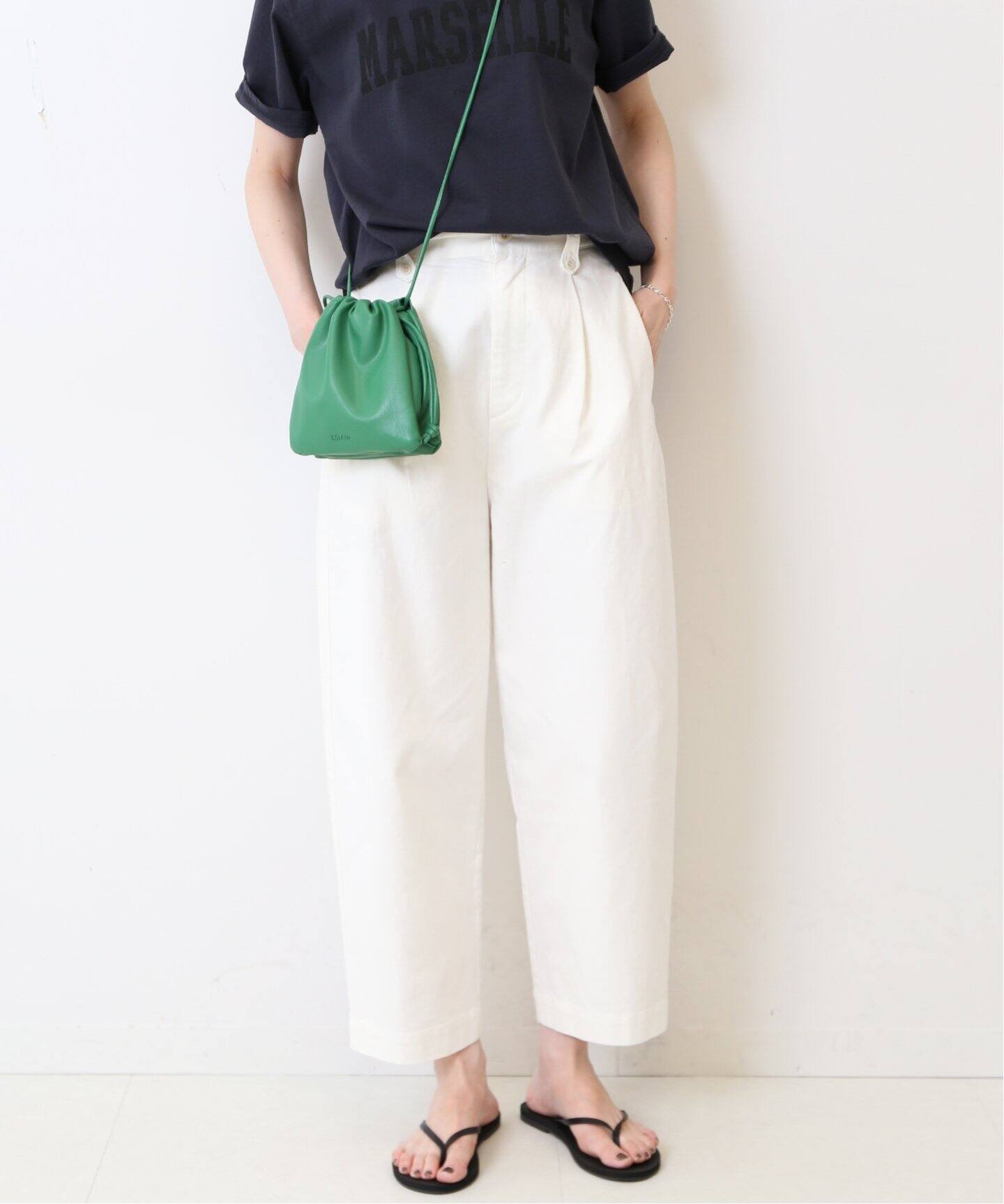 リネンコットンカーブパンツ（チノパンツ）｜SLOBE IENA（スローブ  