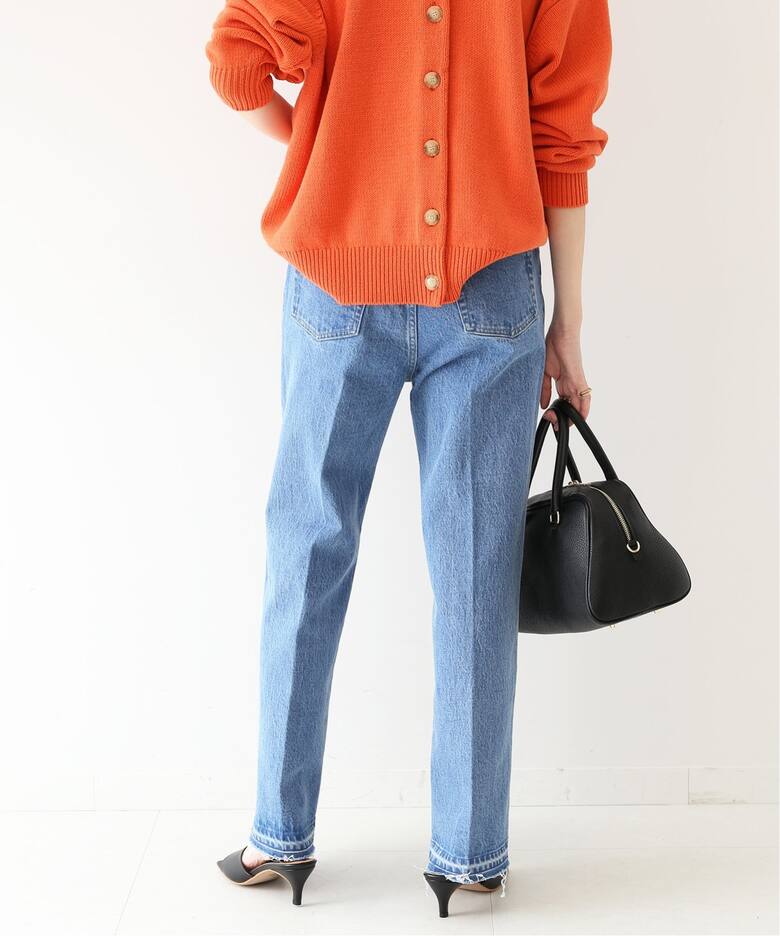 LE DENIM ハイライズスリムスリットファイブポケットパンツ◇（デニム 