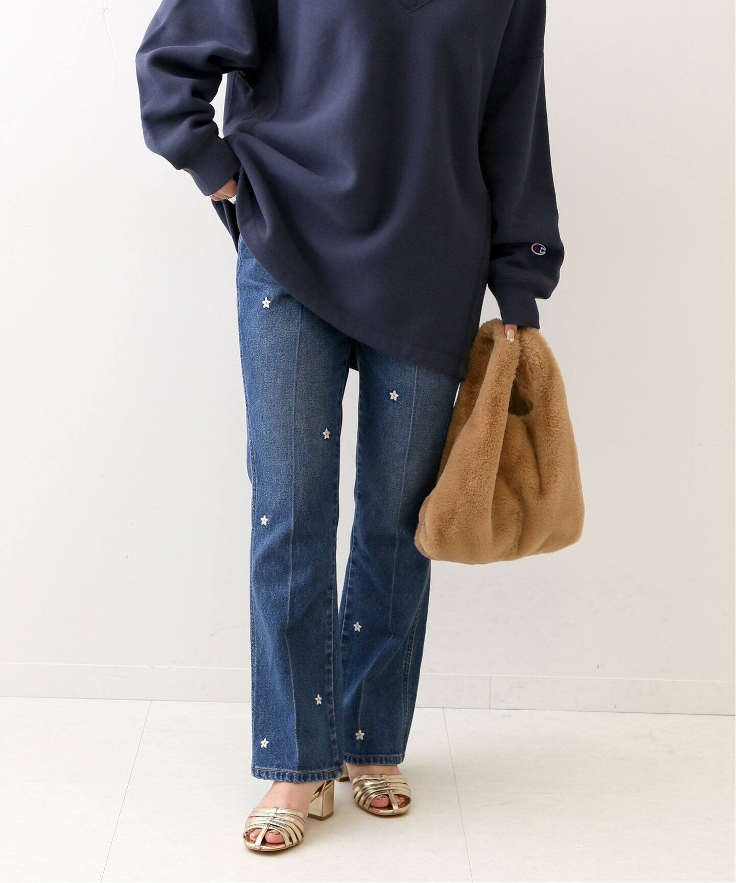 Wrangler/ラングラー】フラワーエンブロイダリーパンツ（デニムパンツ  