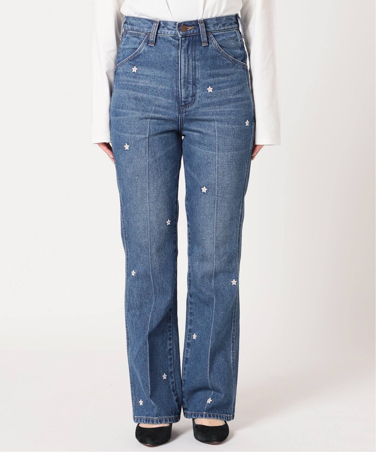 Wrangler/ラングラー】フラワーエンブロイダリーパンツ（デニムパンツ  