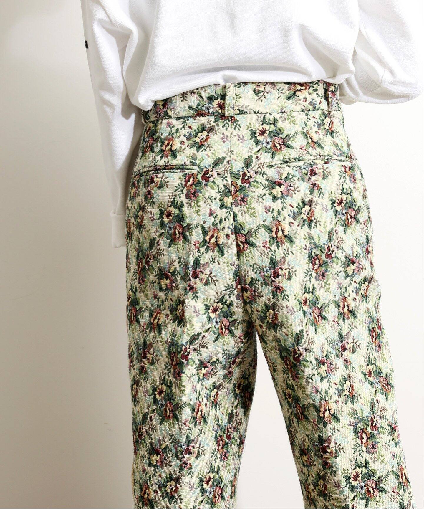 【予約】 【新品】 ワイドクロップドパンツ JQD ゴブラン BOUCLE LA IENA - カジュアルパンツ