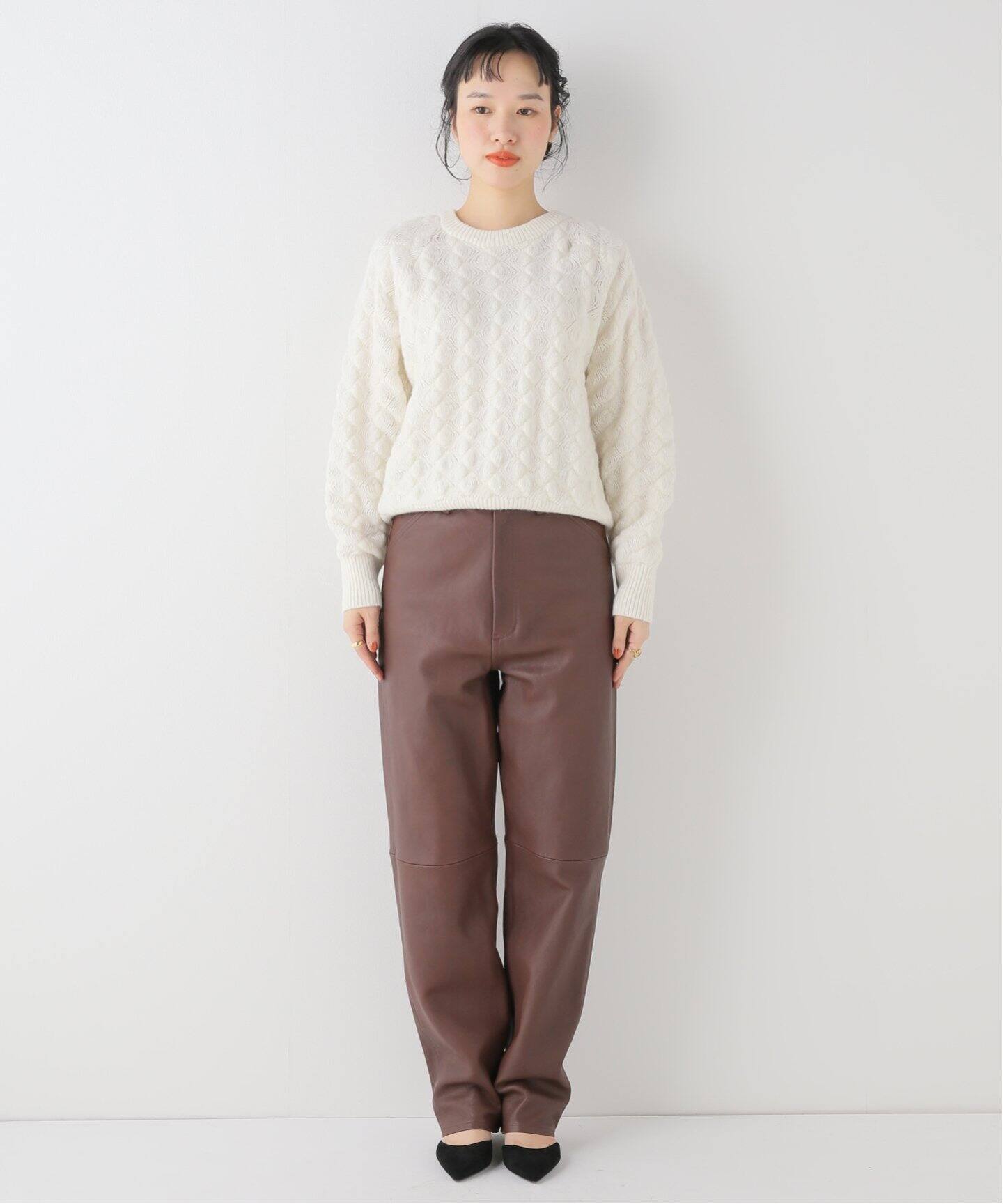 AURALEE HEAVY 游ぐ LAMB LEATHER PANTS4
