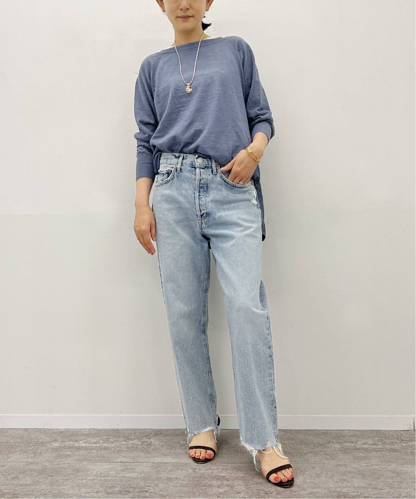 追加》【AGOLDE/エーゴールドイー】90s crop デニムパンツ（デニム 