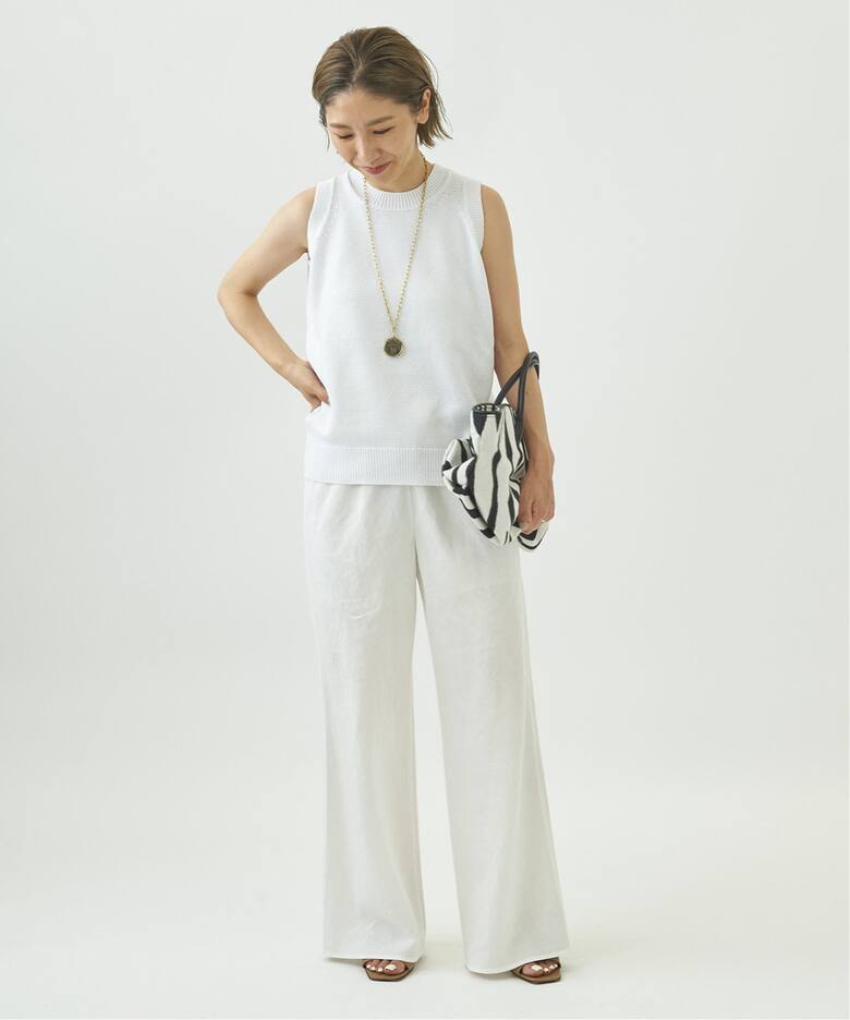 追加》Linen Bias Relaxパンツ2（その他パンツ）｜Plage  