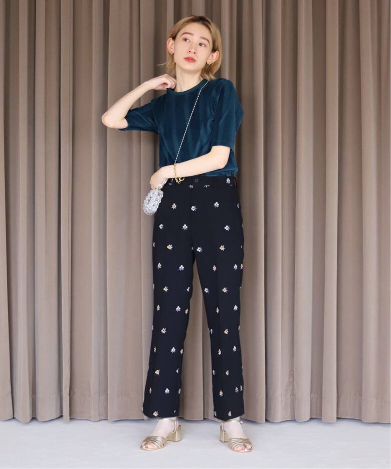 SLOBE citron. フラワーエンブロイダリーパンツ（その他パンツ  