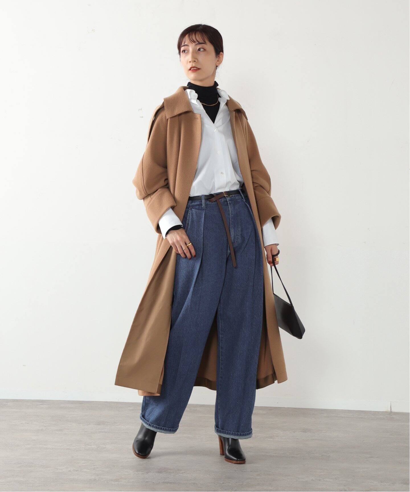 追加》PAYDAY タック入り デニムワイドパンツ（デニムパンツ・ジーンズ 