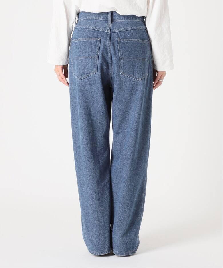 追加》PAYDAY タック入り デニムワイドパンツ（デニムパンツ 