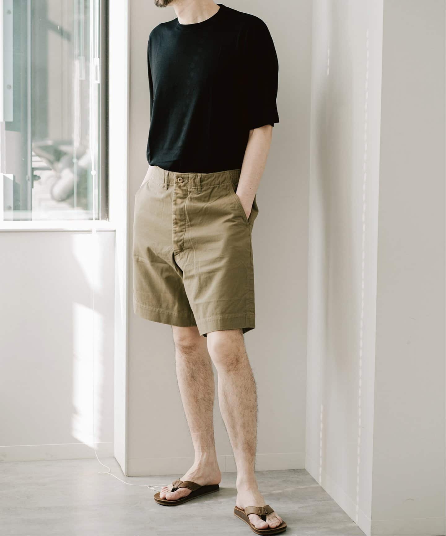 レショップ　LE M-43 WIDE SHORTS 36inch LE / エルイー】M-43 WIDE SHORTS（ショート・ハーフパンツ）｜L
