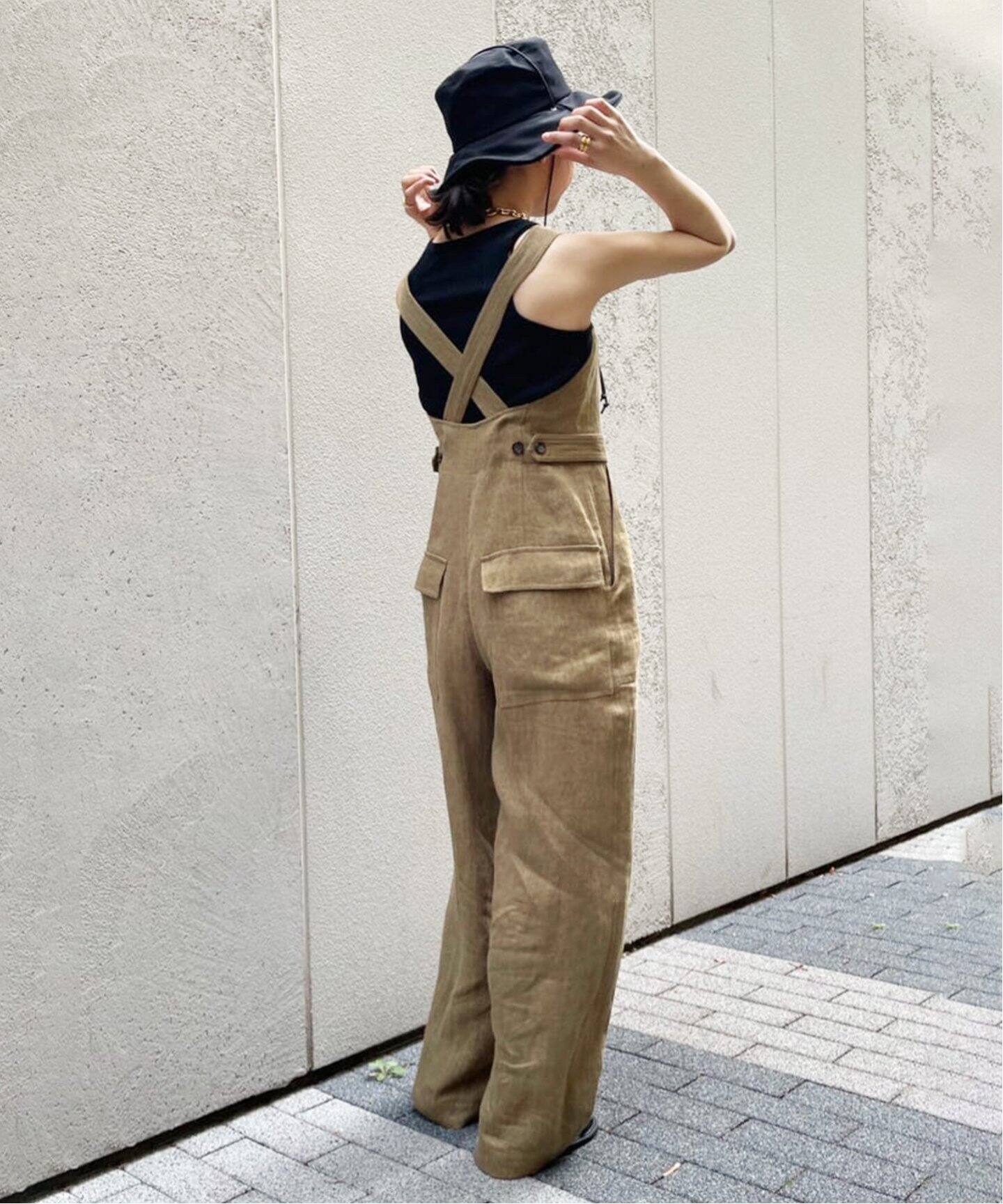 INSCRIRE/アンスクリア】Heringbone ジャンプスーツ（サロペット  