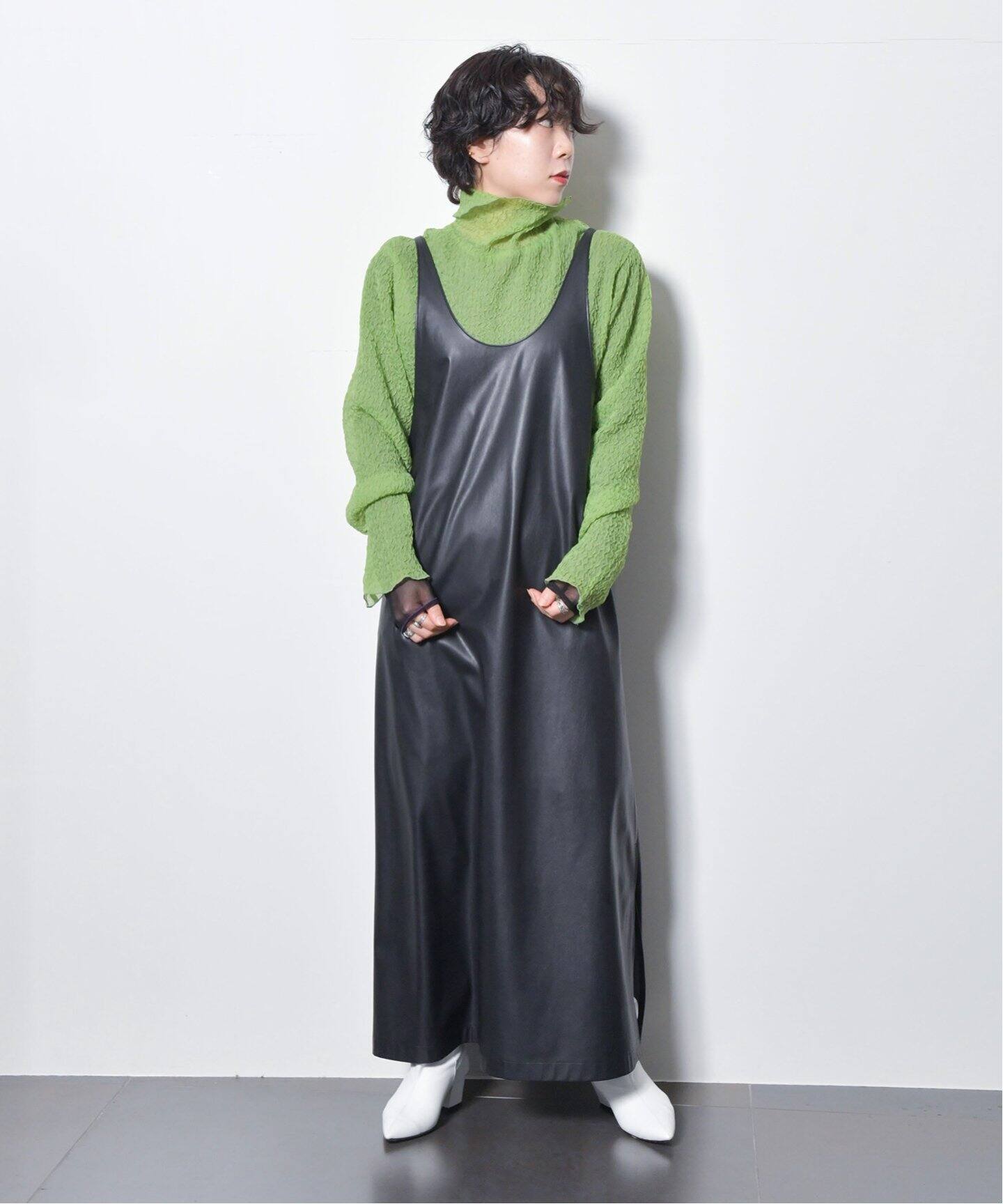 FAUX LEATHER DRESS：ワンピース（ワンピース）｜CITYSHOP（シティ 