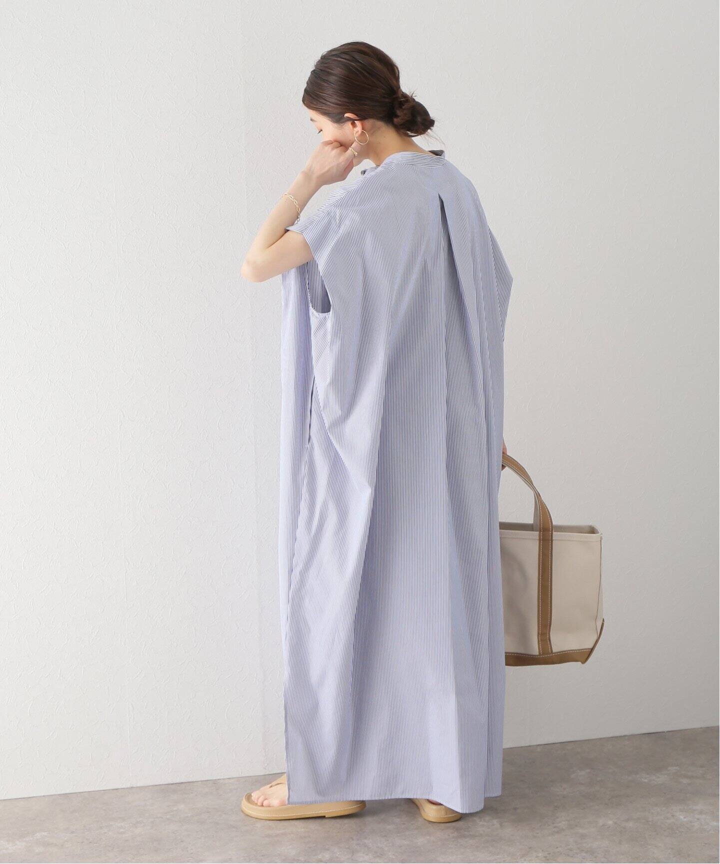 SACRA / サクラ】 HIGHT COUNT STRIPE ONE PIECE（ワンピース）｜BOICE  