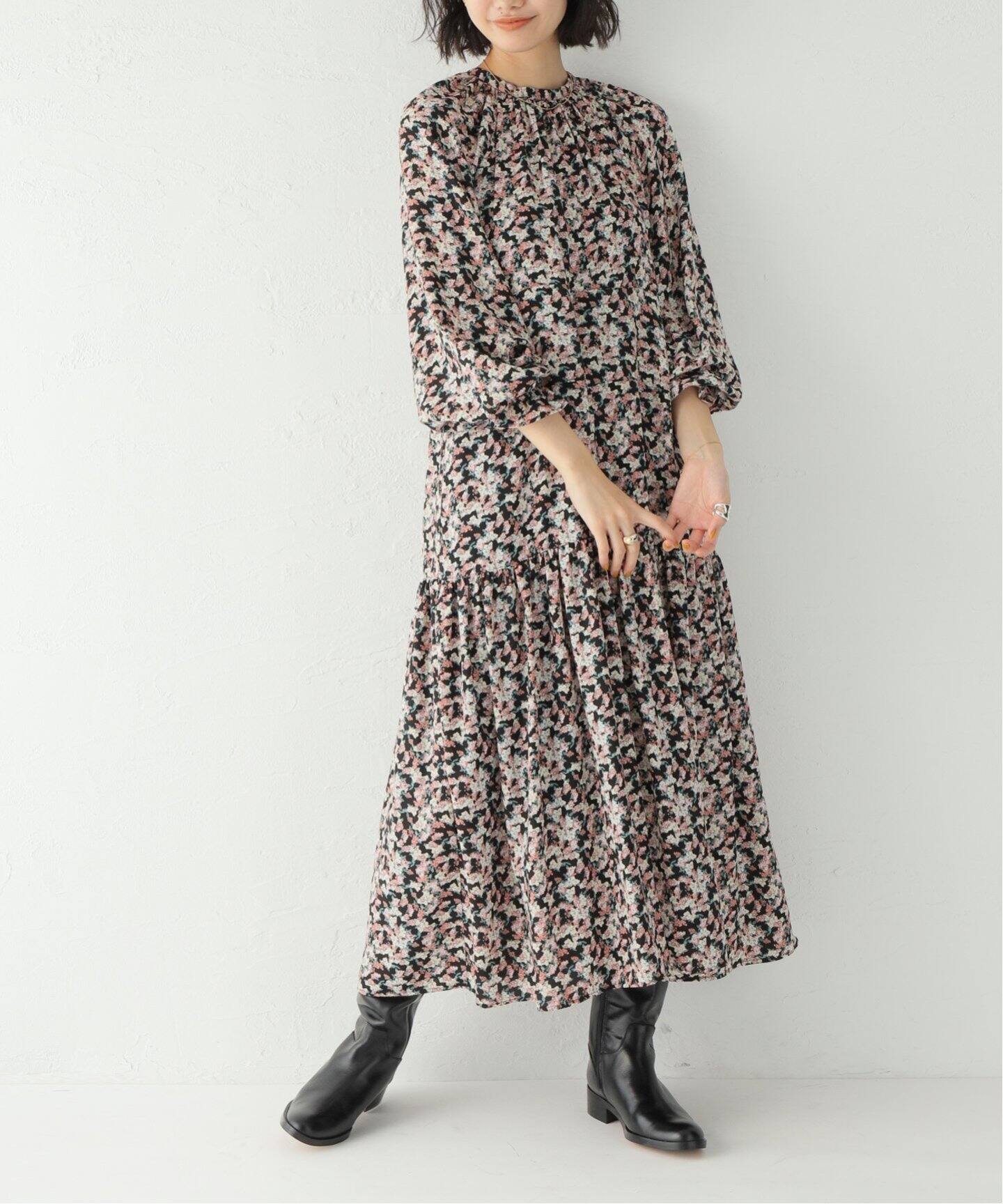 2wayフラワープリントロングワンピース La Totalite ラ トータリテ 公式のファッション通販 Baycrew S Store