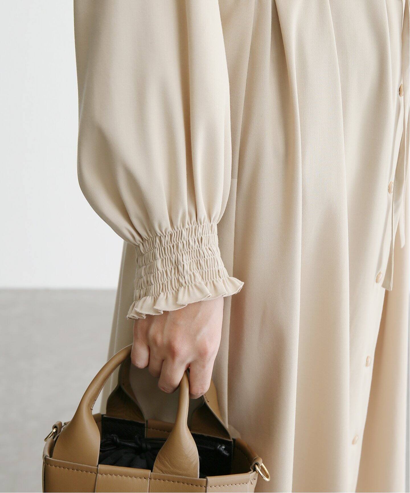 シャーリングスキッパーワンピース（ワンピース）｜La Totalite（ラ  