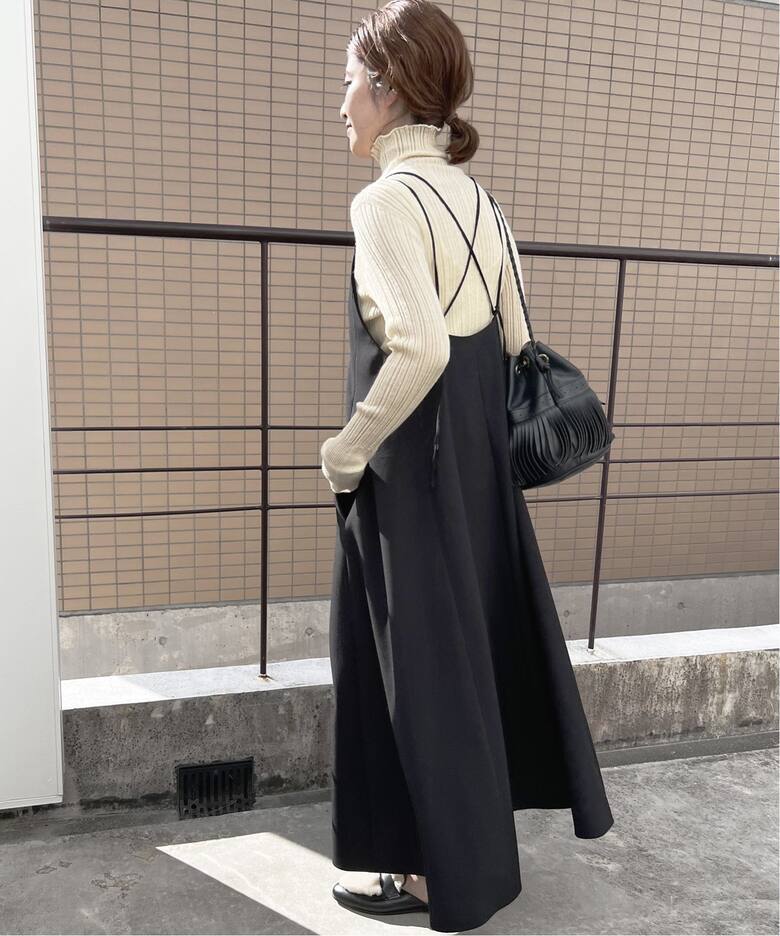 ウールライクツイル キャミソールドレス（ワンピース）｜Spick and  