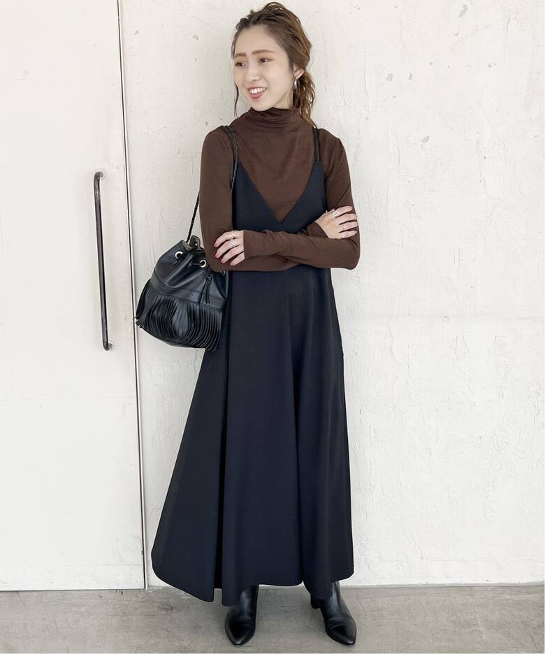 新品未使用】Spick and Span ウールライクツイルキャミソールドレス 