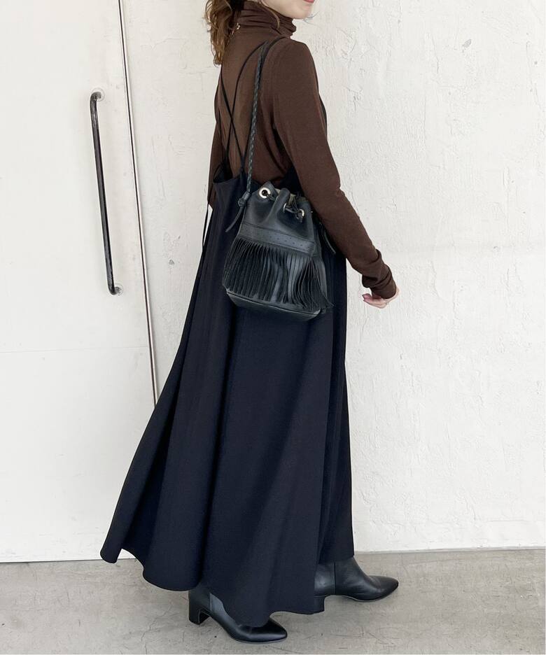 ウールライクツイル キャミソールドレス（ワンピース）｜Spick  