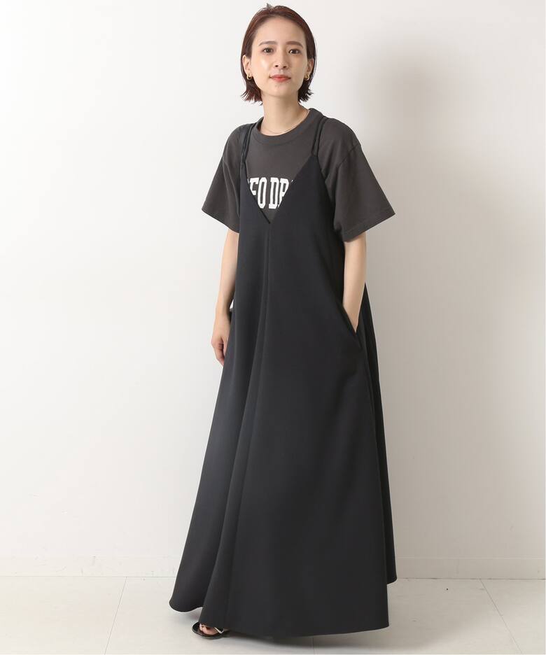 ウールライクツイル キャミソールドレス（ワンピース）｜Spick and 