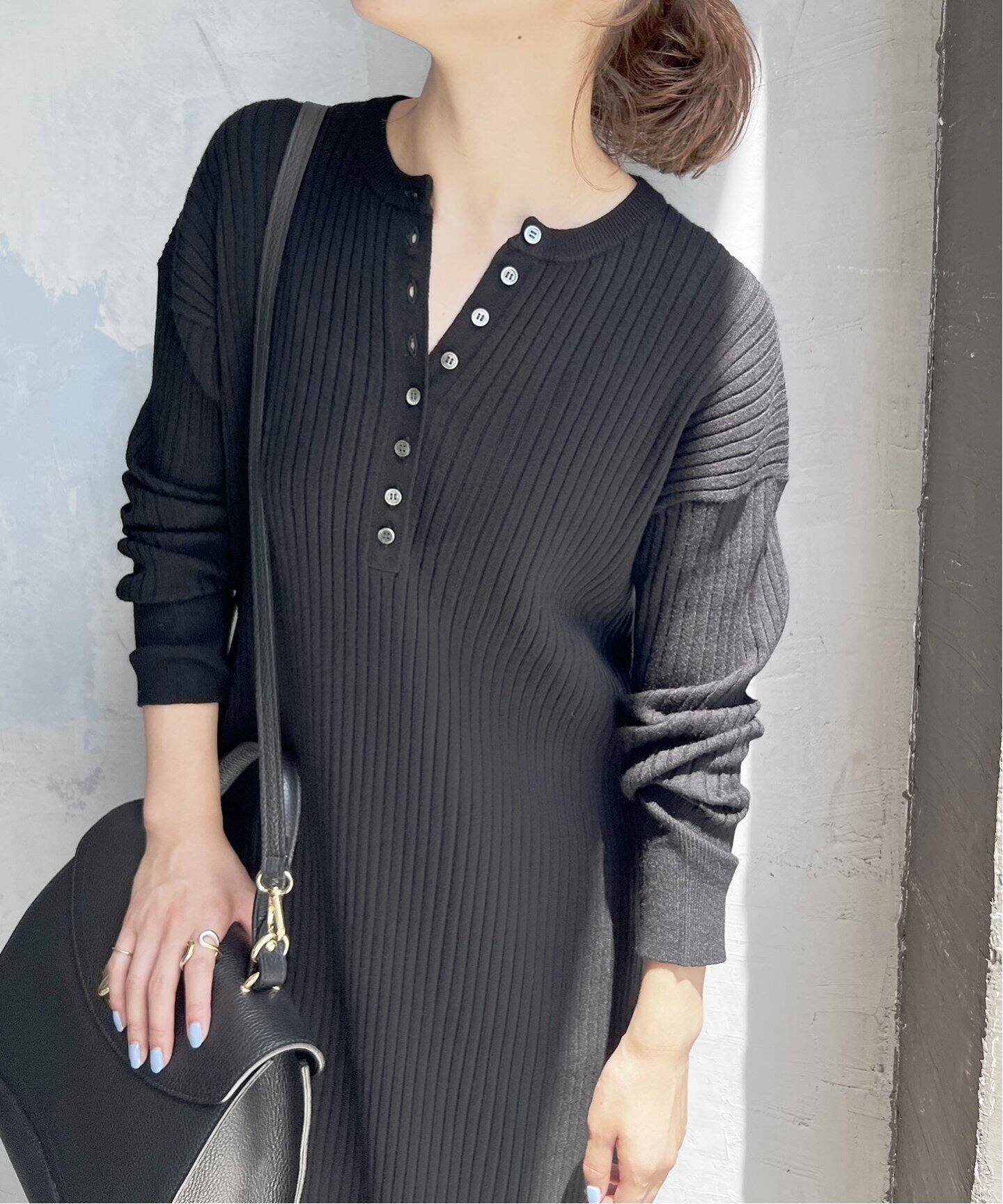 ≪追加2≫ヘンリーネックリブニットワンピース|Spick and Span ...