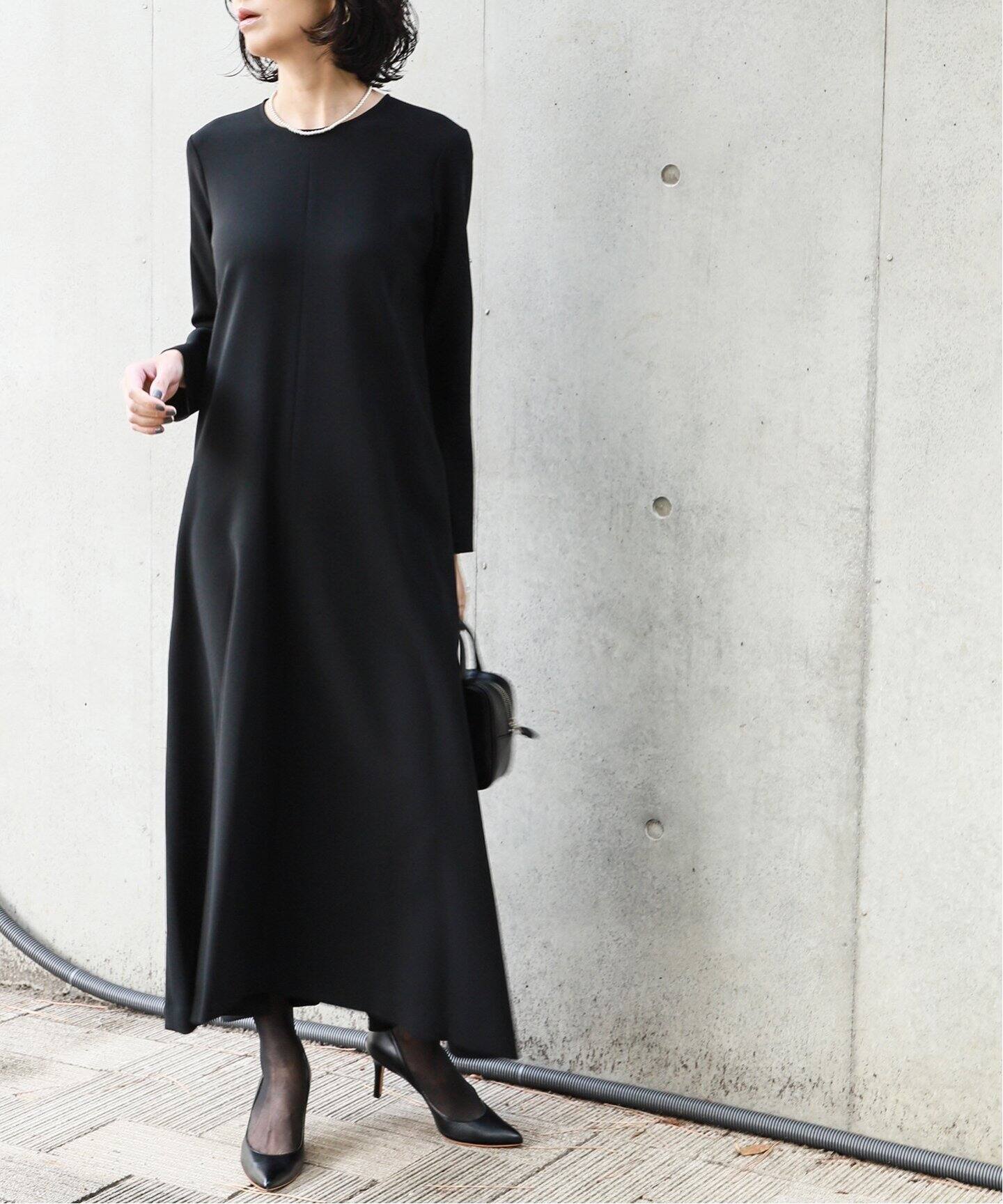 クルーネックフレアワンピース（ワンピース）｜HARDY NOIR  