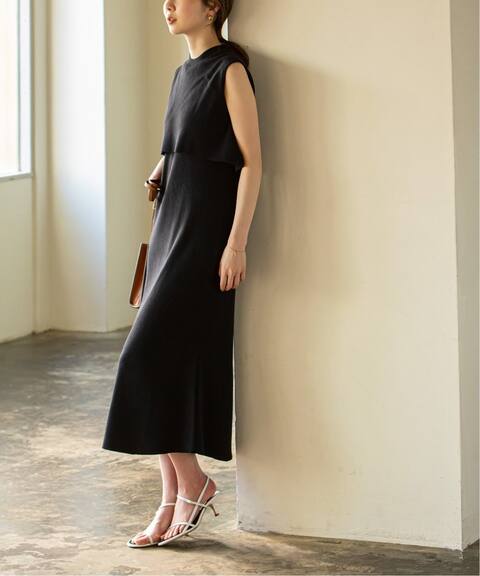 追加 スリーブレスレイヤードニットワンピース 2 Noble ノーブル 公式のファッション通販 Baycrew S Store