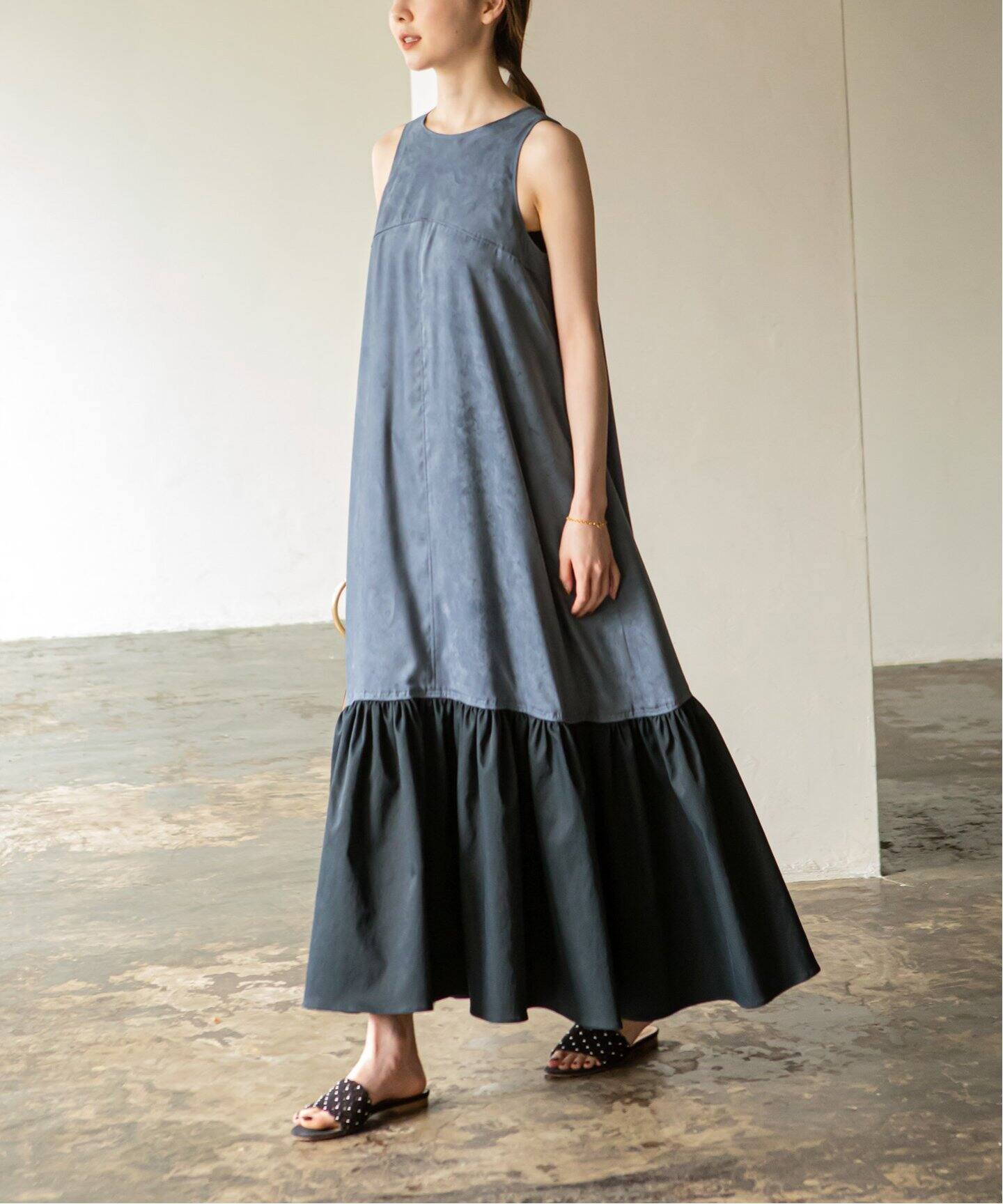 バイカラーワンピース（ワンピース）｜NOBLE（ノーブル）の通販  