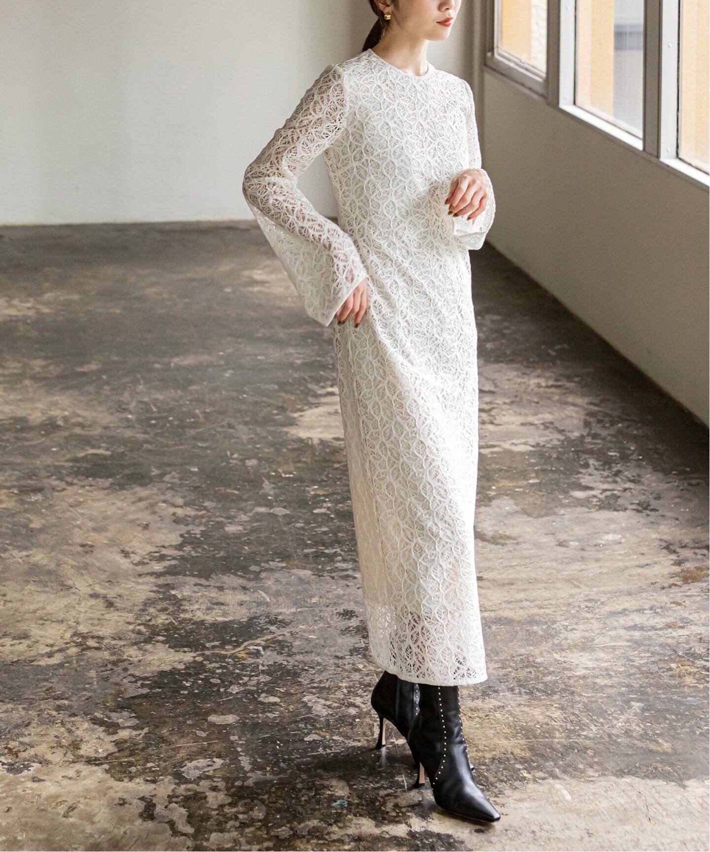 リーフベインレースIラインワンピース（ワンピース）｜NOBLE（ノーブル  