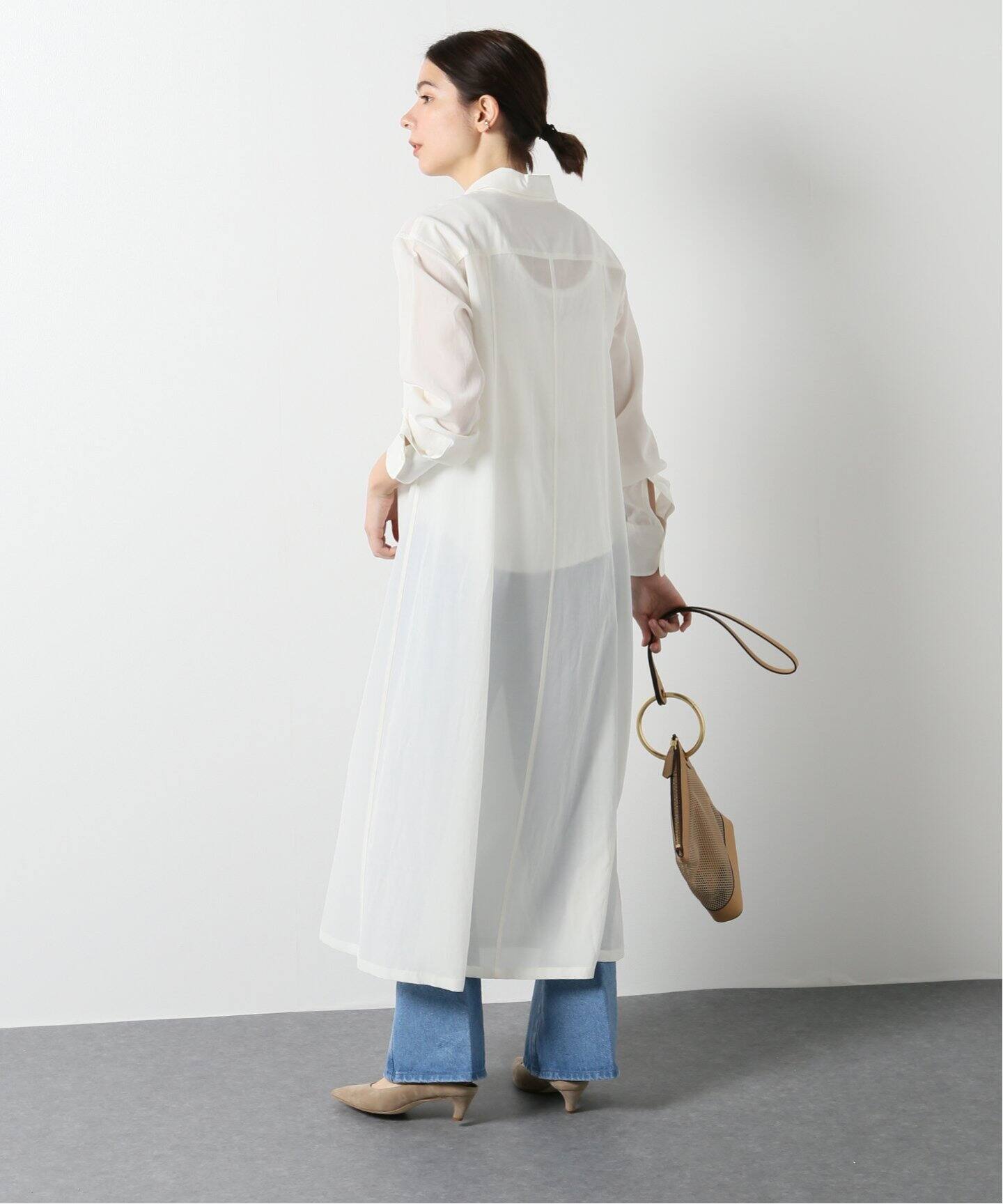 ソフトフレアシャツワンピース Noble ノーブル 公式のファッション通販 Baycrew S Store