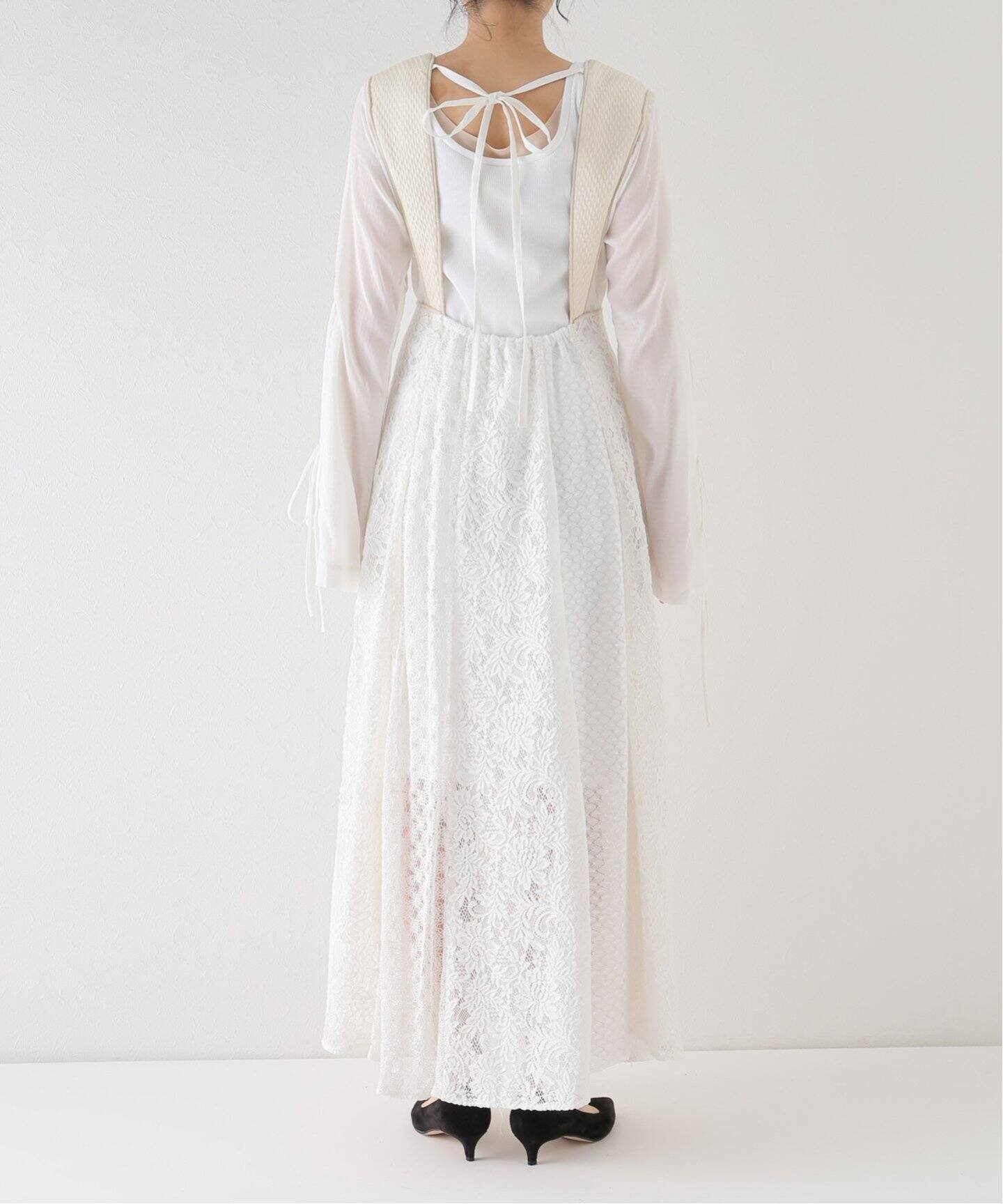 FUMIE TANAKA 】Patch lace ワンピース（ワンピース）｜NOBLE 