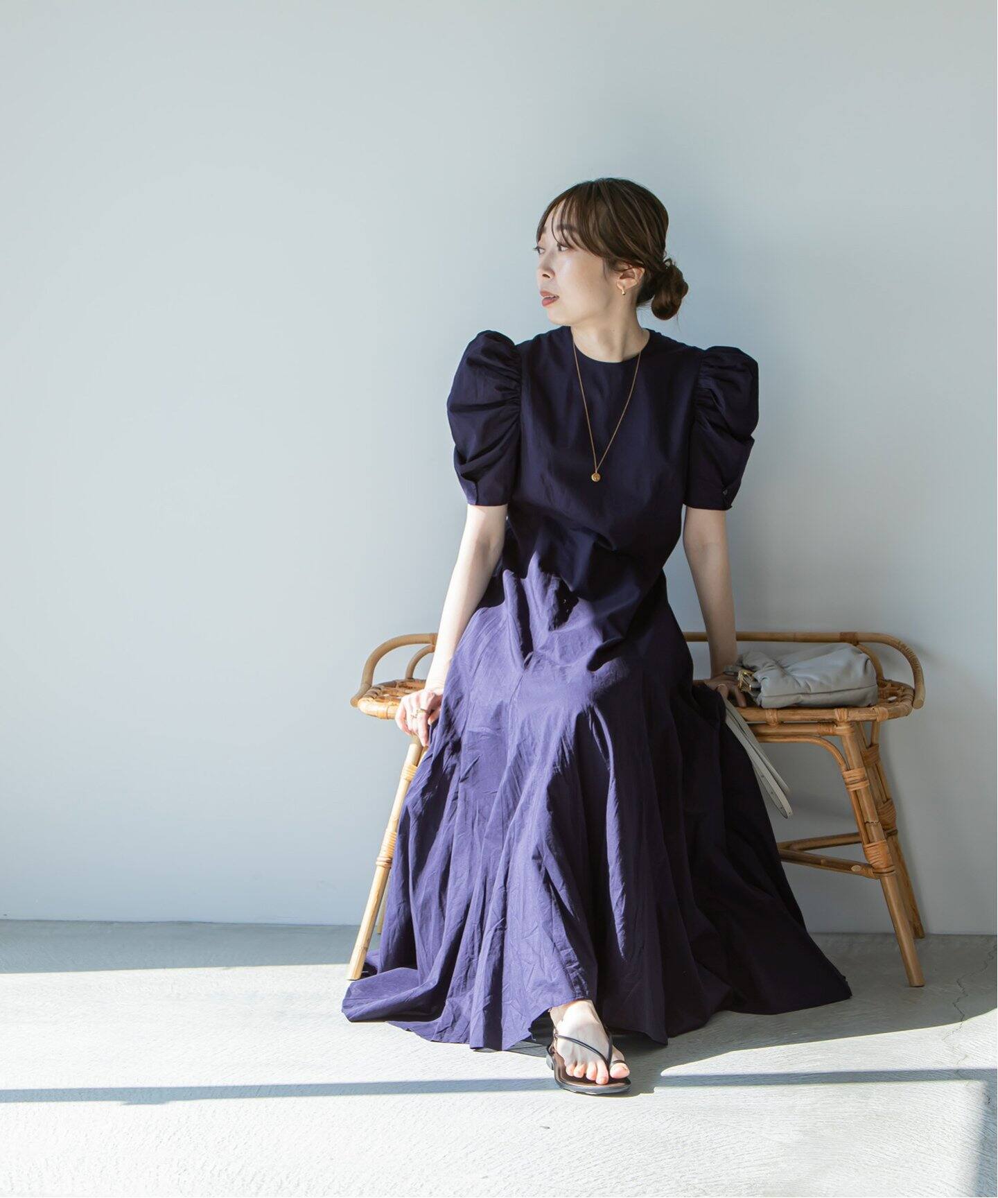 新品未使用✨ マリハ × トゥモローランドワンピースマドモアゼルネイビー 