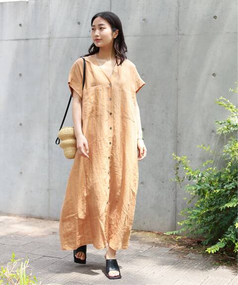 両ポケットショートスリーブvネックワンピース Journal Standard L Essage ジャーナルスタンダード レサージュ 公式のファッション通販 Baycrew S Store