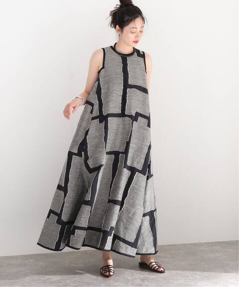 Inscrire アンスクリア Cut Jacquard Flare Dress ワンピース Journal Standard L Essage ジャーナルスタンダード レサージュ 公式のファッション通販 Baycrew S Store