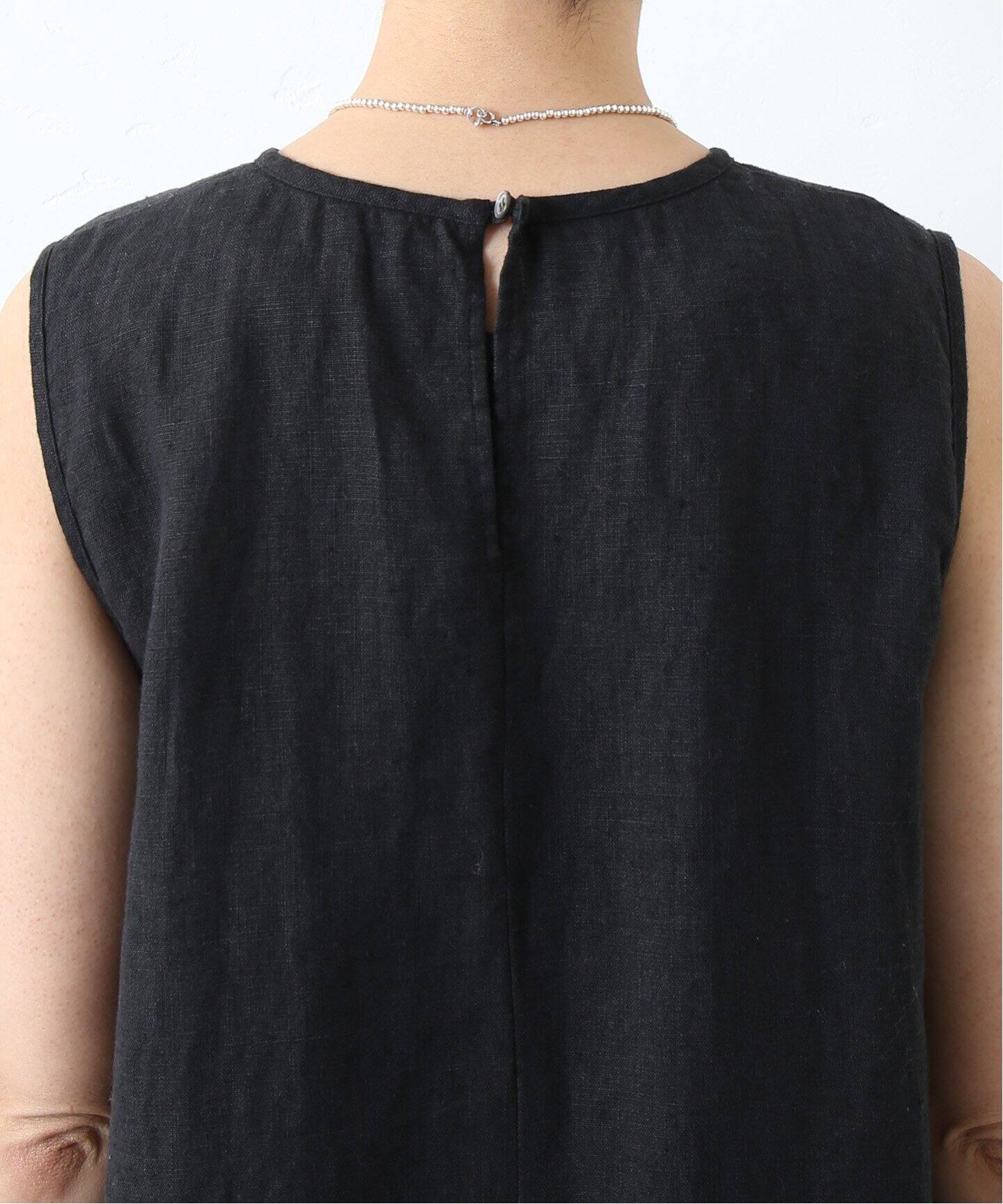 リネンキャンバスノースリーブワンピース（ワンピース）｜journal  