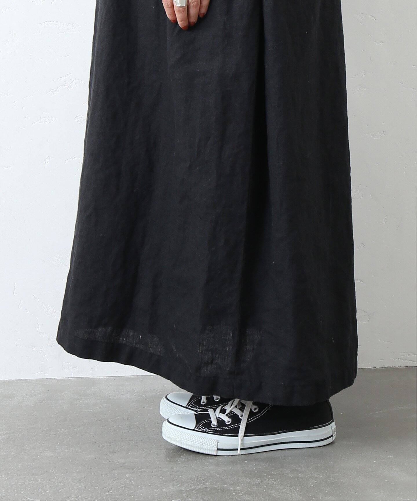 リネンキャンバスノースリーブワンピース（ワンピース）｜journal  