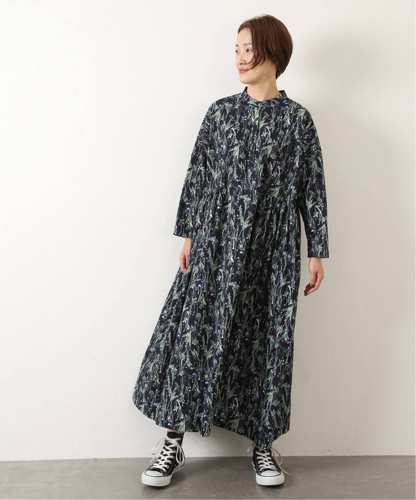 フラワーローン ギャザーワンピース（ワンピース）｜journal standard  