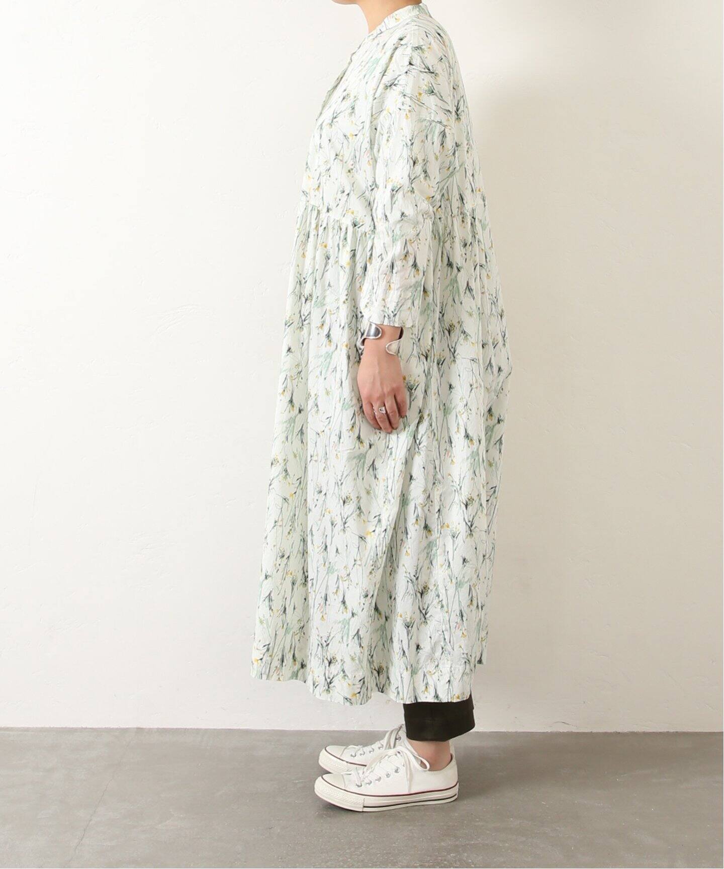 フラワーローン ギャザーワンピース（ワンピース）｜journal standard  