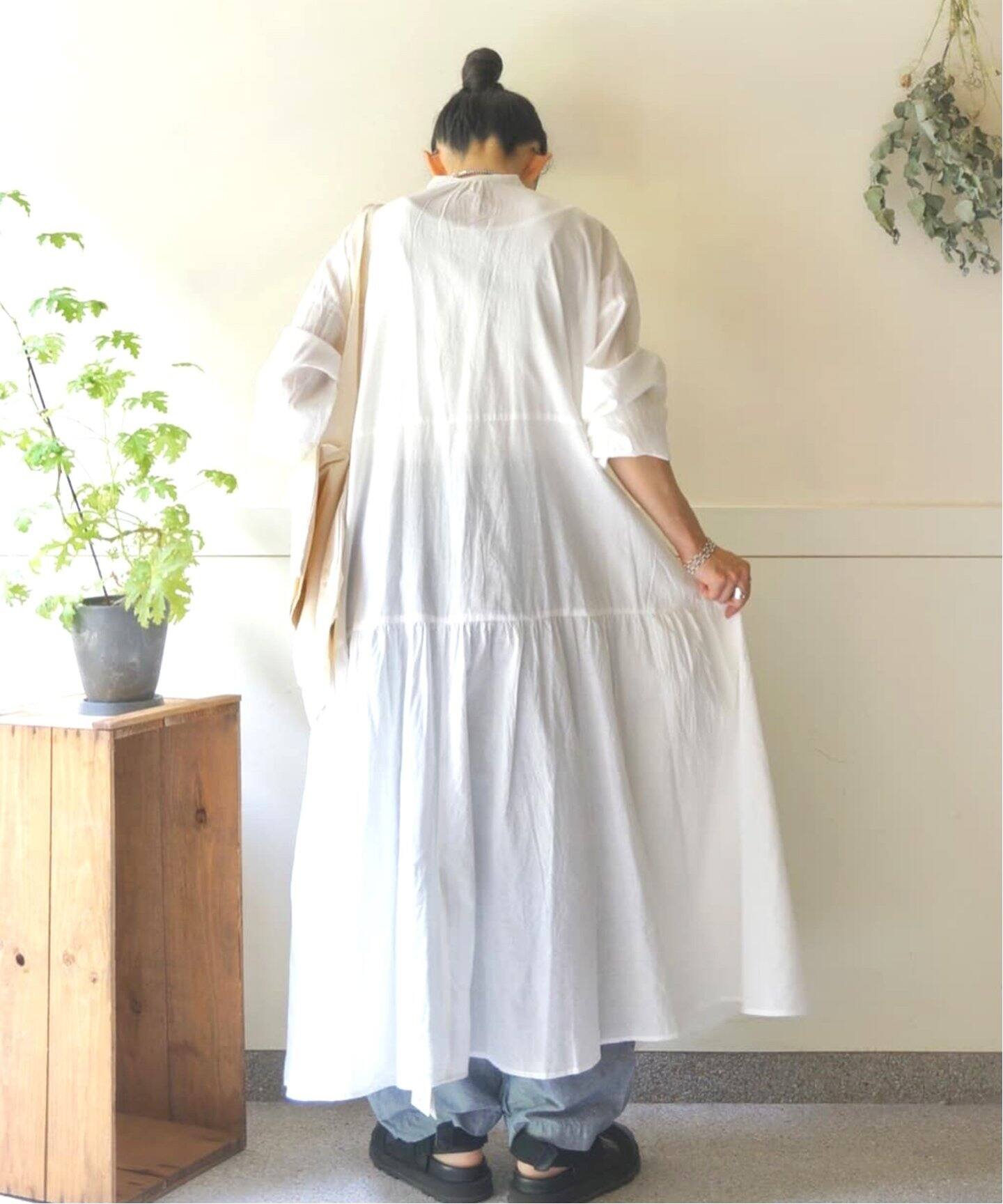 キャンブリック ティアードワンピース（ワンピース）｜journal 