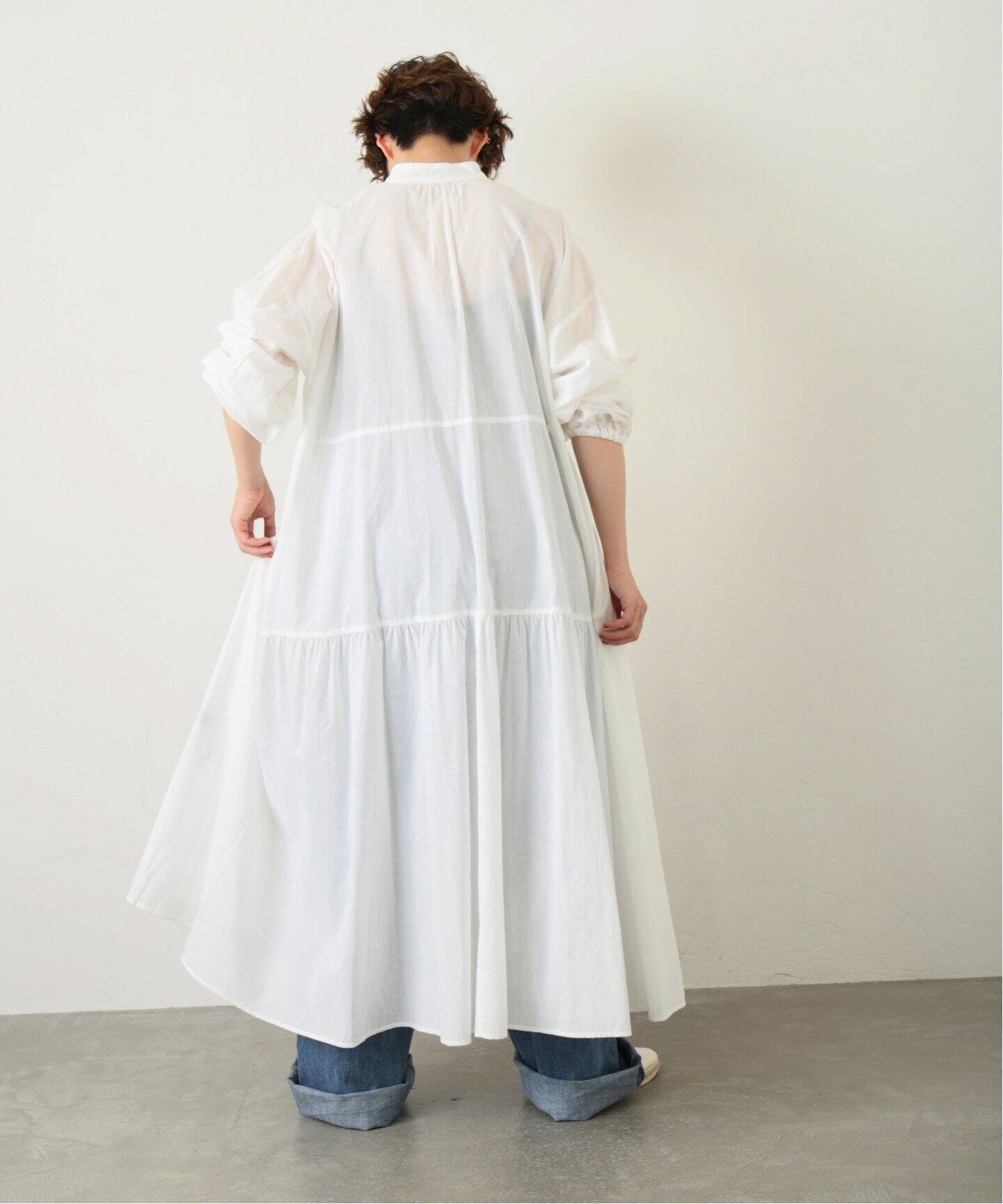 キャンブリック ティアードワンピース（ワンピース）｜journal  