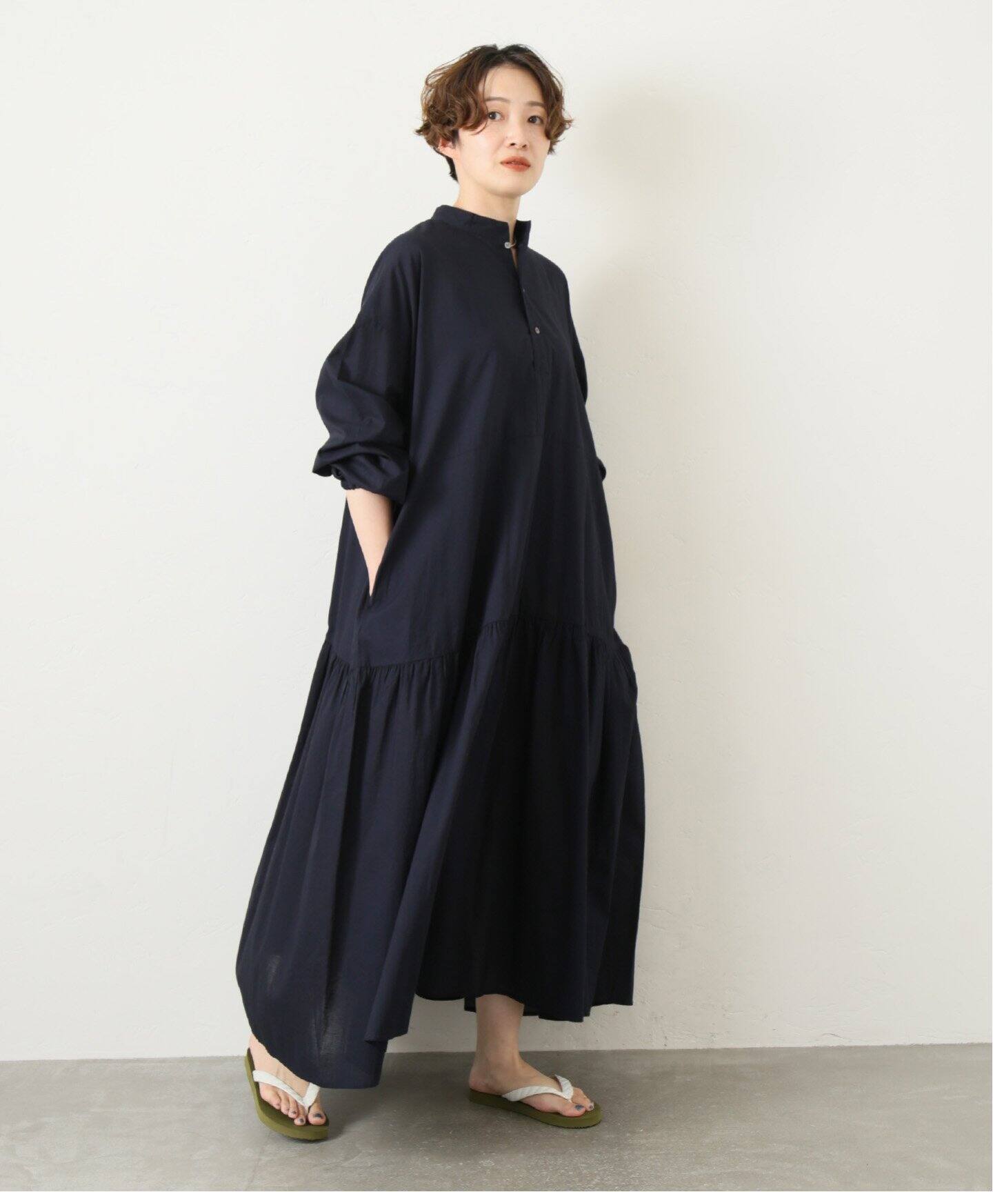 キャンブリック ティアードワンピース（ワンピース）｜journal  