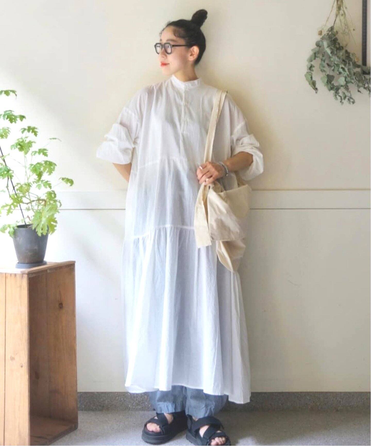 キャンブリック ティアードワンピース（ワンピース）｜journal  