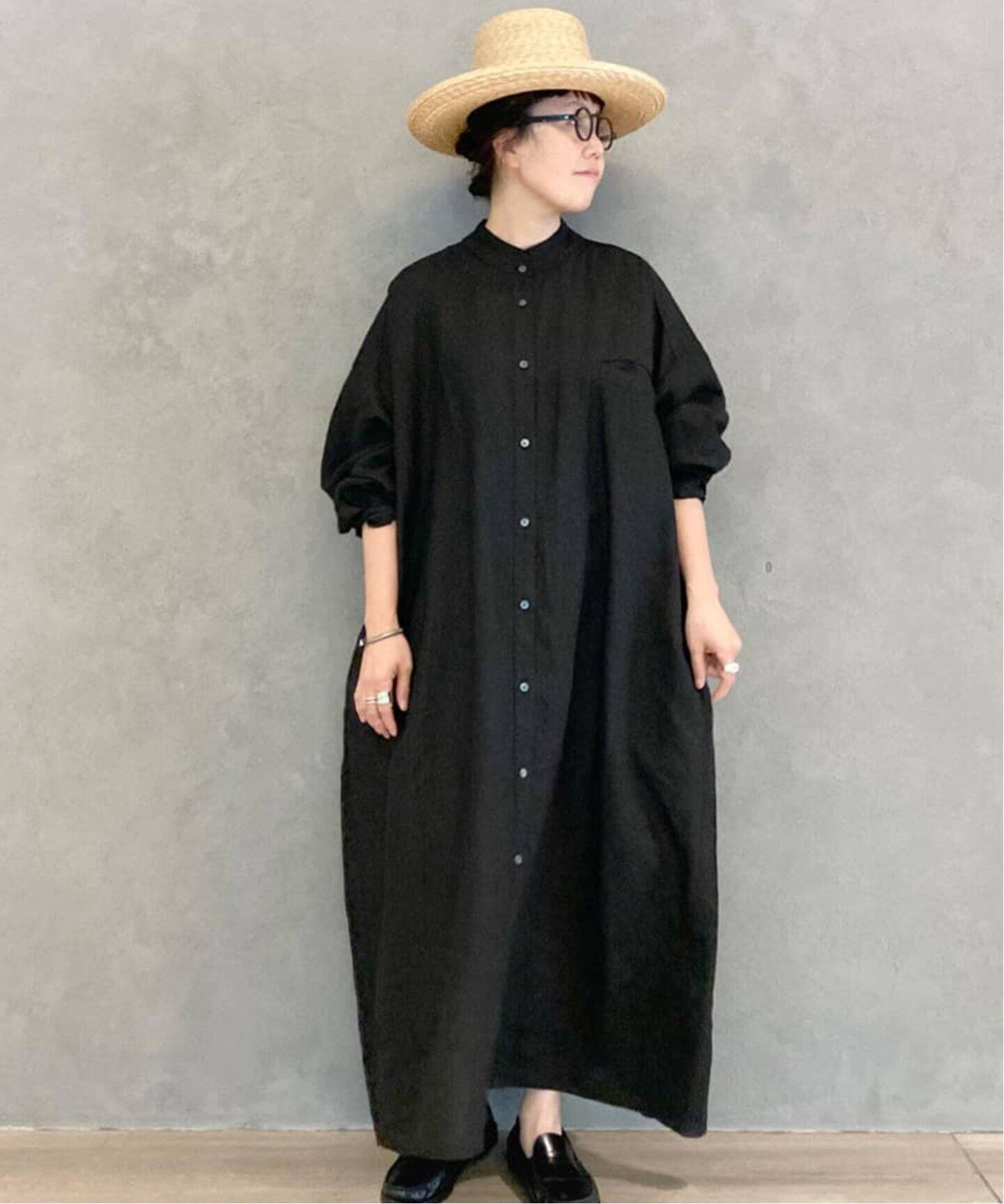 リネンワッシャー Big-シャツワンピース（ワンピース）｜journal  
