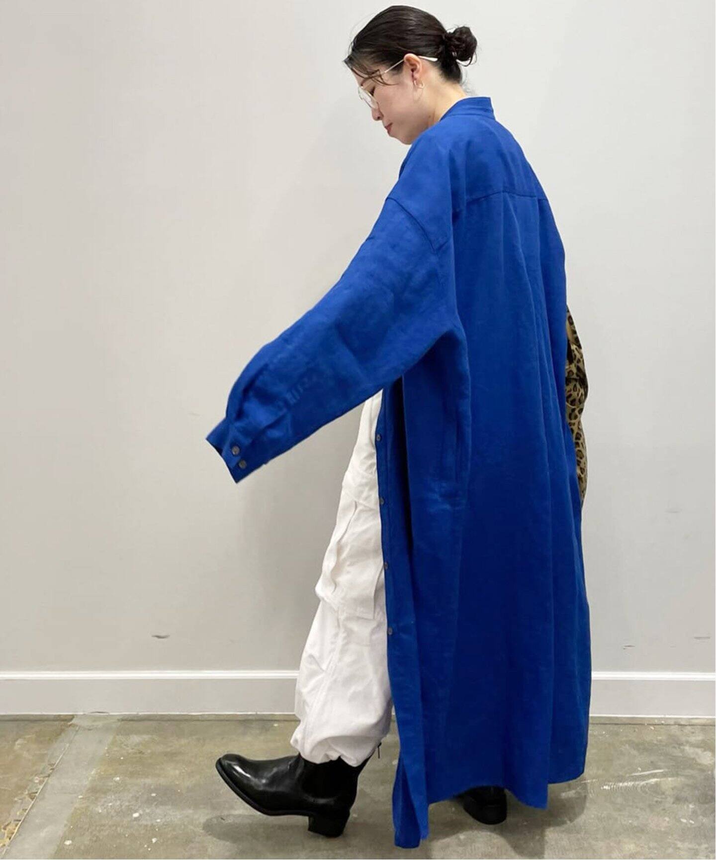 リネンワッシャー Big-シャツワンピース（ワンピース）｜journal  