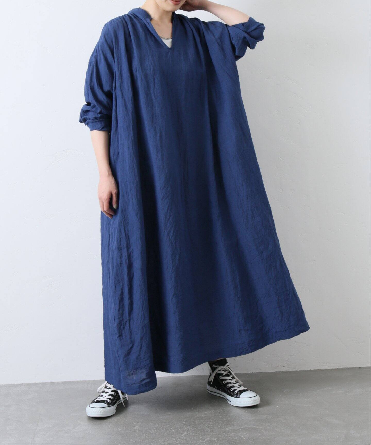 リネンキーネックワンピース（ワンピース）｜journal standard luxe  