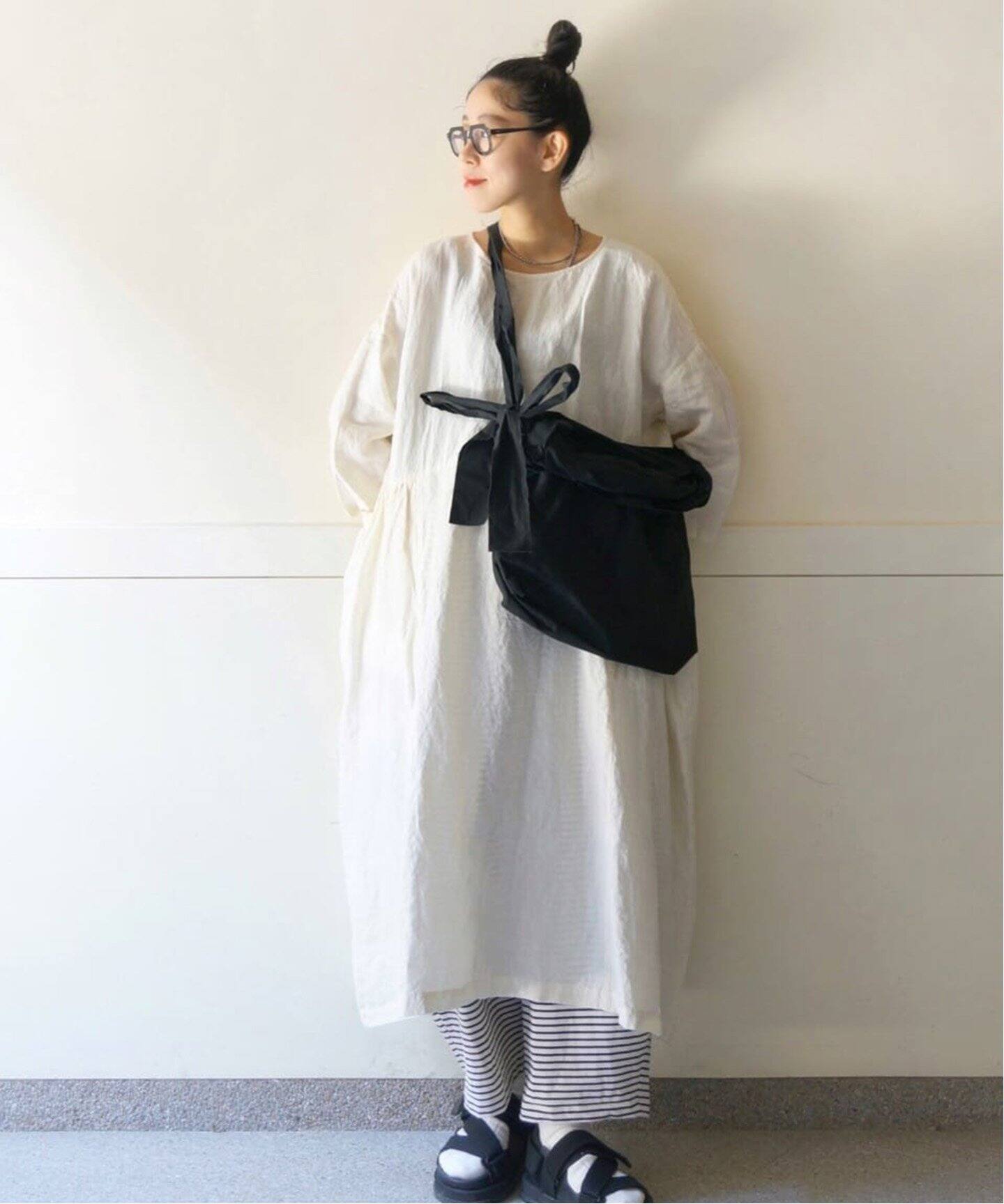 40リネン サイドギャザーワンピース（ワンピース）｜journal standard 