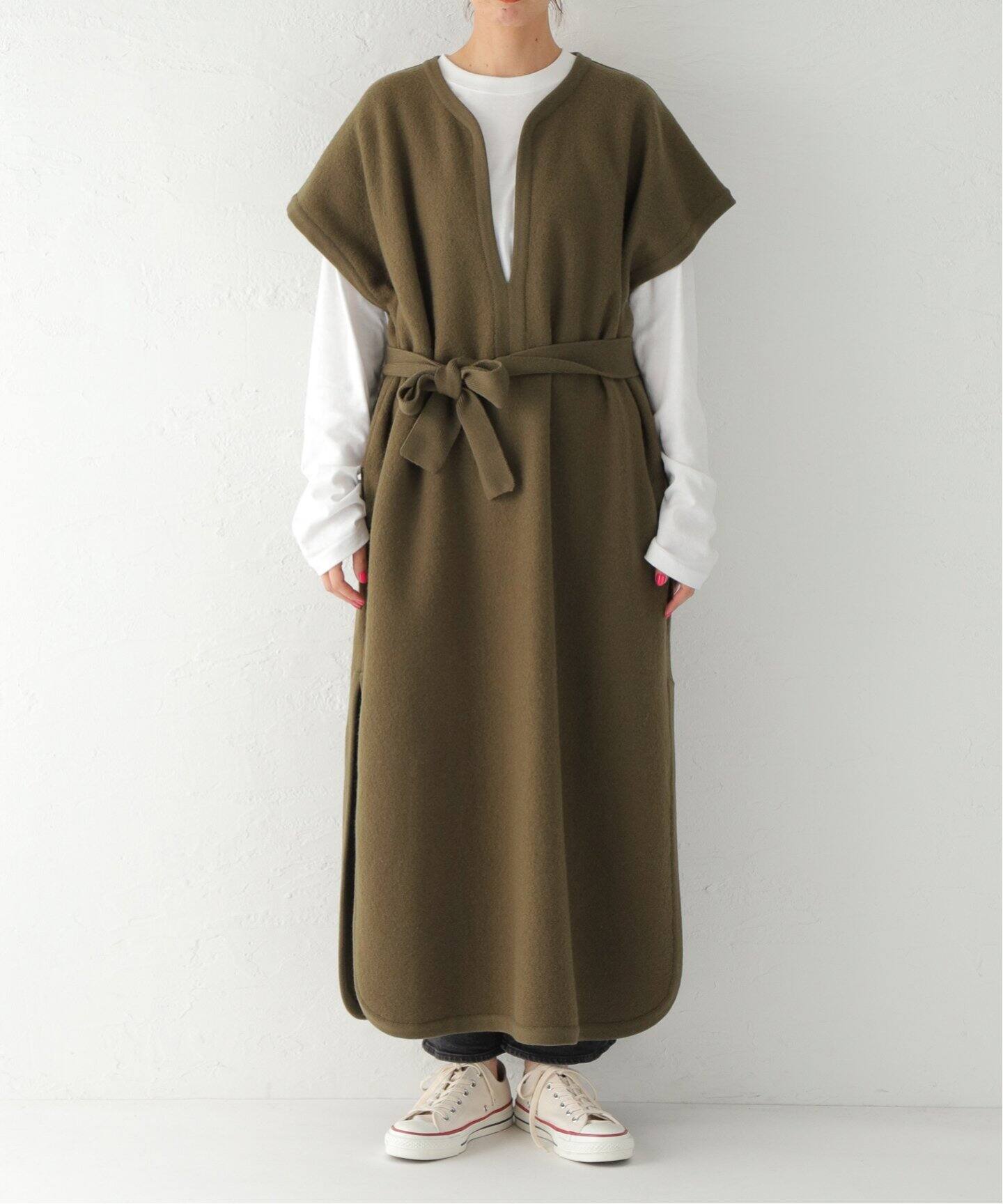 CRISTA SEYA / クリスタ セヤ】FELTED WOOL CAFTAN（ワンピース 