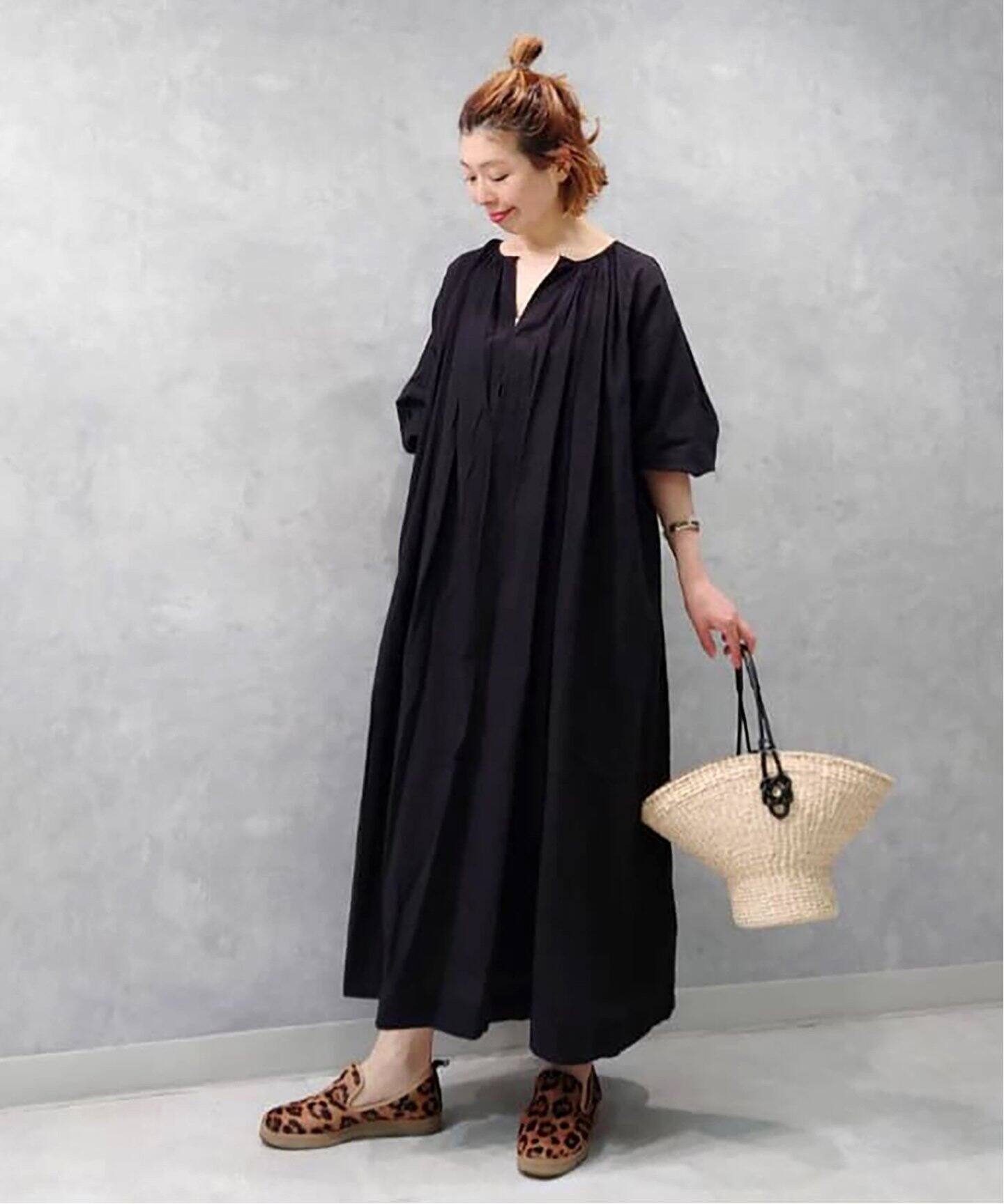 Khadi ＆ Co/カディ&コー】WIDE PULL DRESS-CARDIZ PLUS（ワンピース  