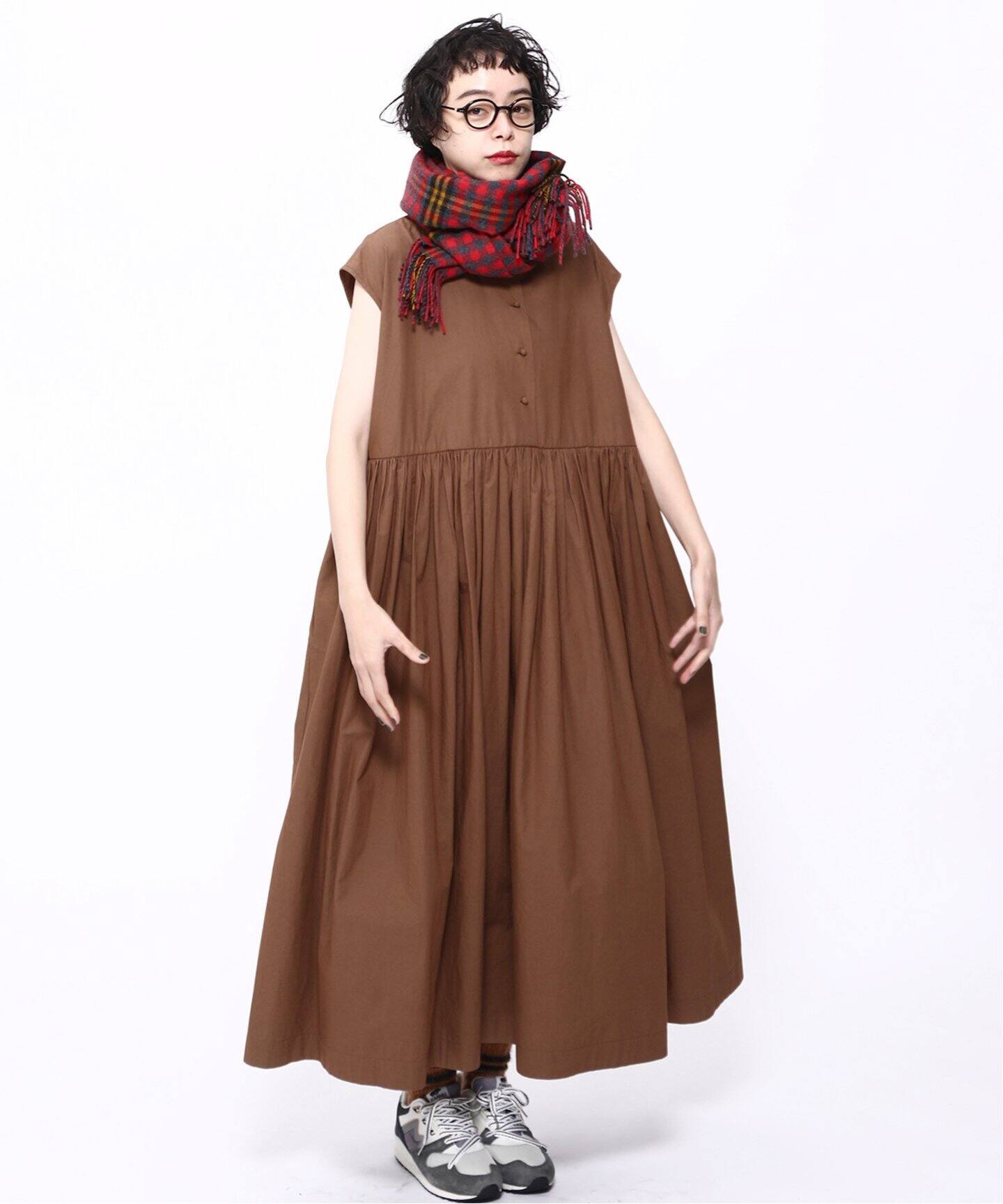 Khadi ＆ Co/カディ&コー】 GATHERED DRESS-ARIA（ワンピース  